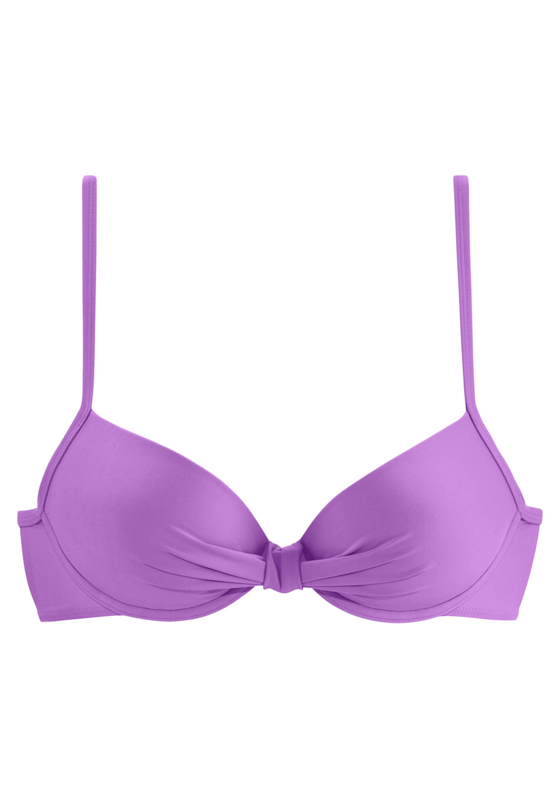Bügel-Bikini-Top in lila von s.Oliver