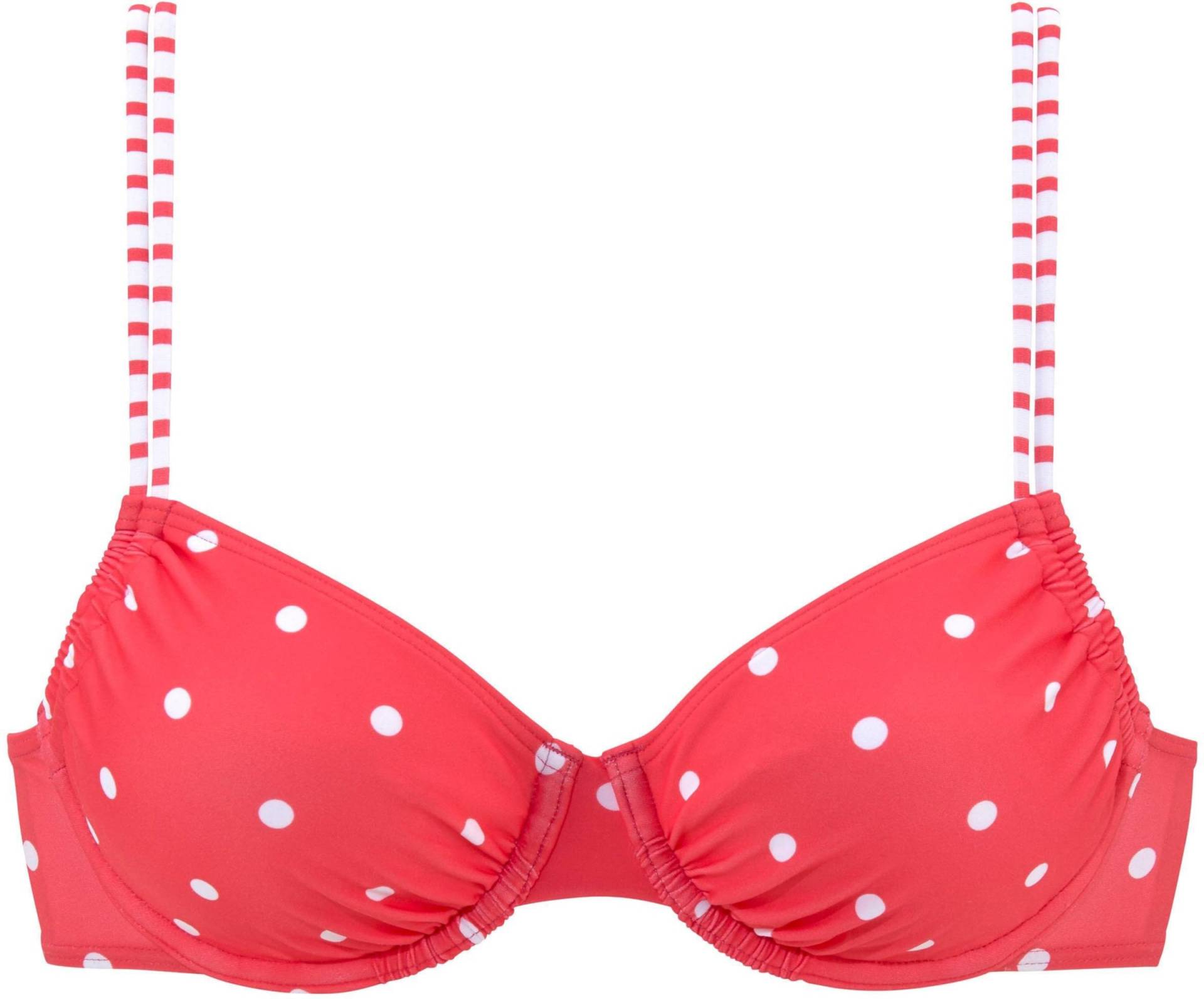 Bügel-Bikini-Top in rot-weiss von s.Oliver