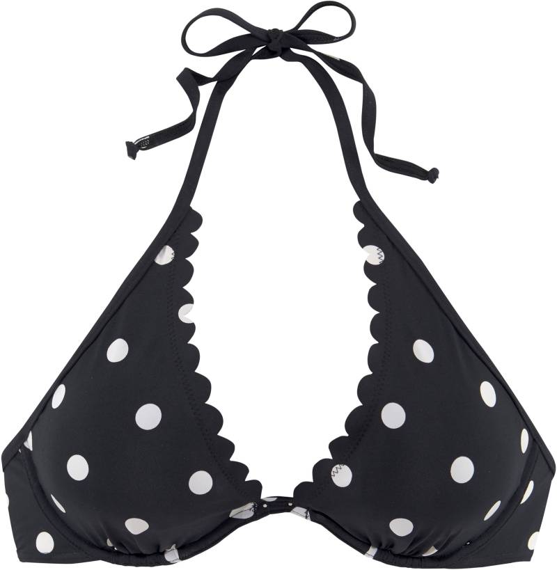 Bügel-Bikini-Top in schwarz-weiss von LASCANA