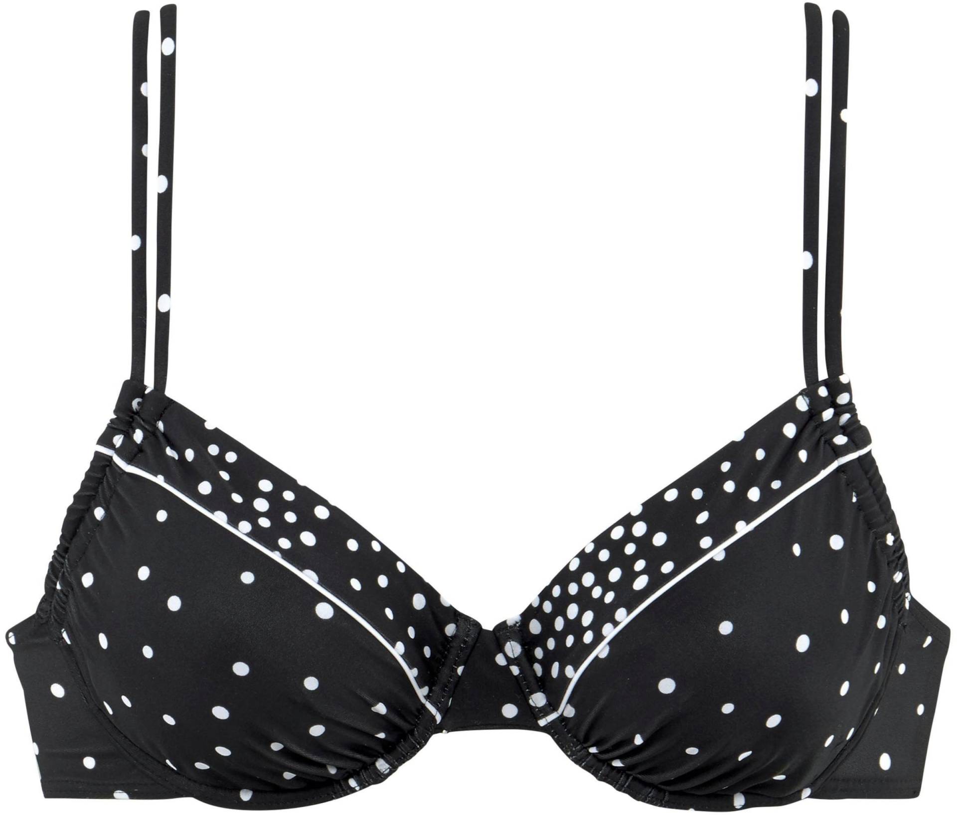 Bügel-Bikini-Top in schwarz-weiss von LASCANA