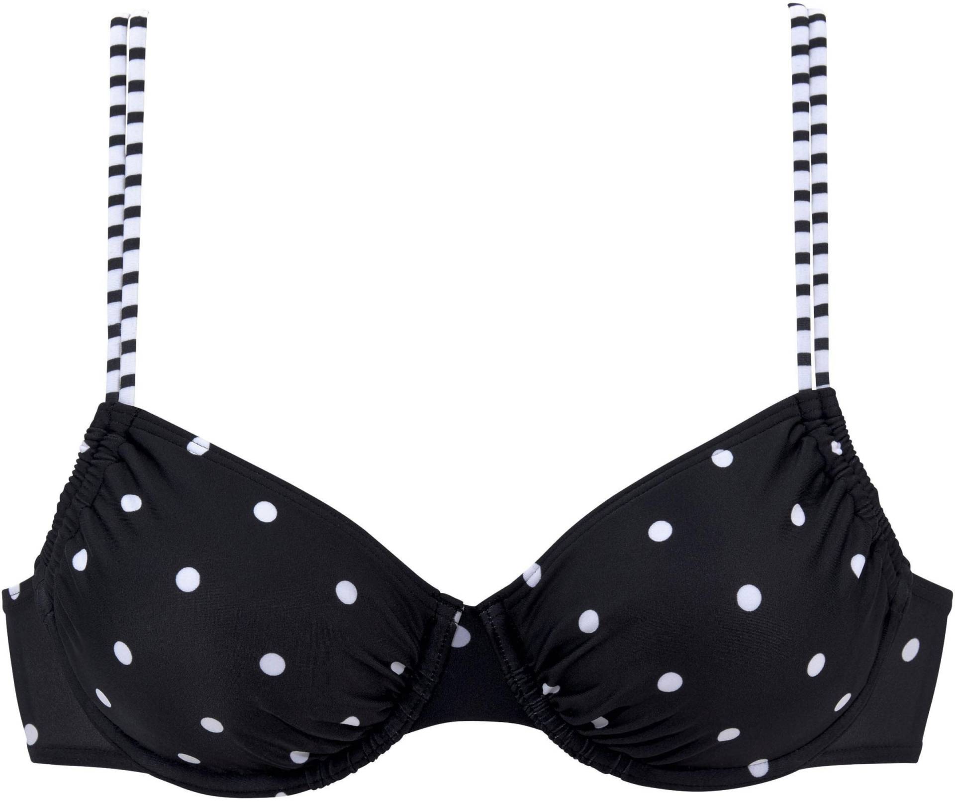 Bügel-Bikini-Top in schwarz-weiss von s.Oliver