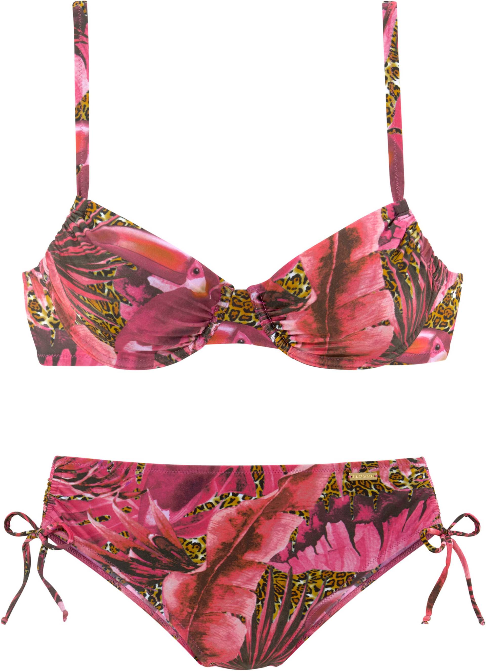 Bügel-Bikini in pink-bedruckt von LASCANA