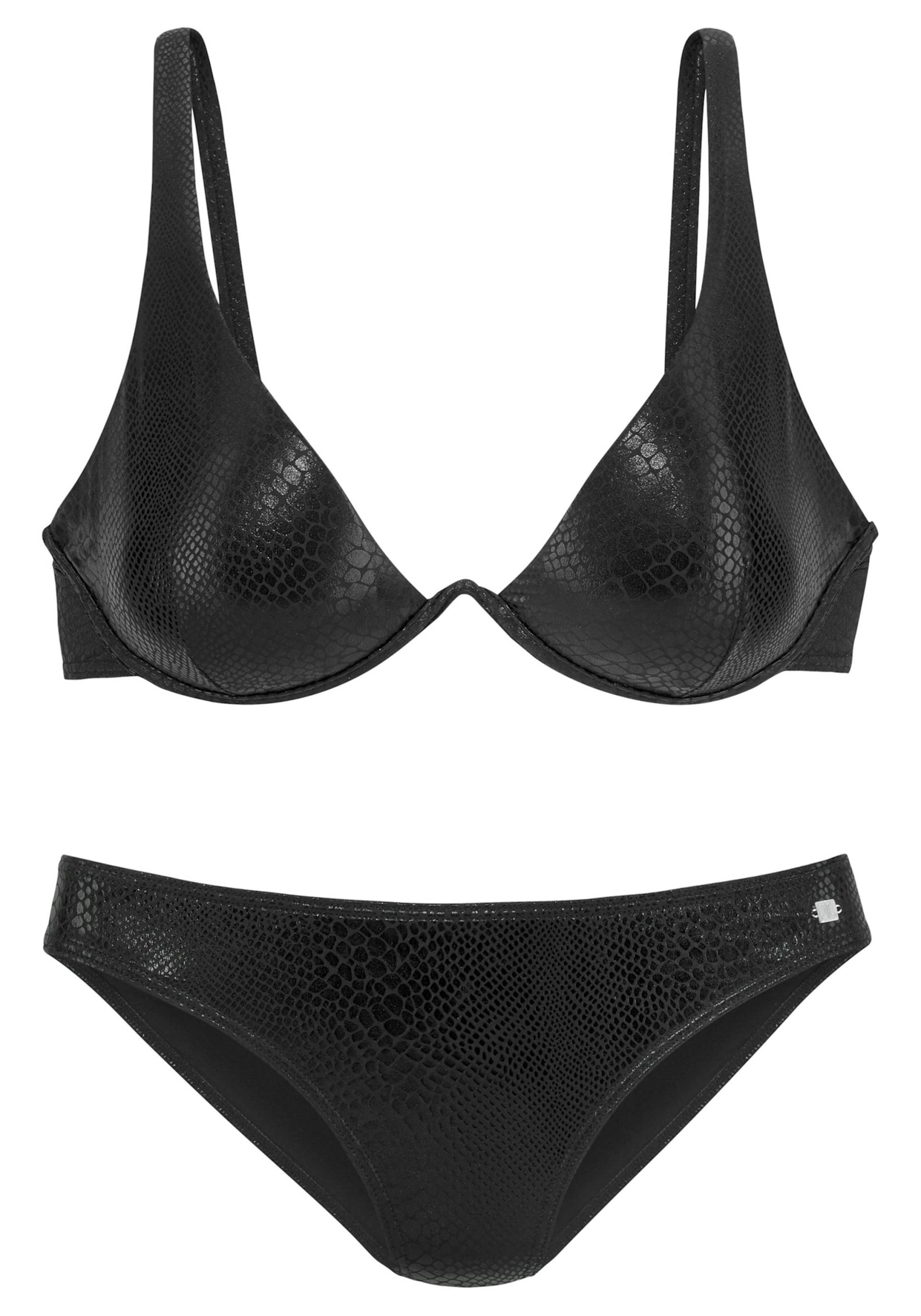 Bügel-Bikini in schwarz von JETTE