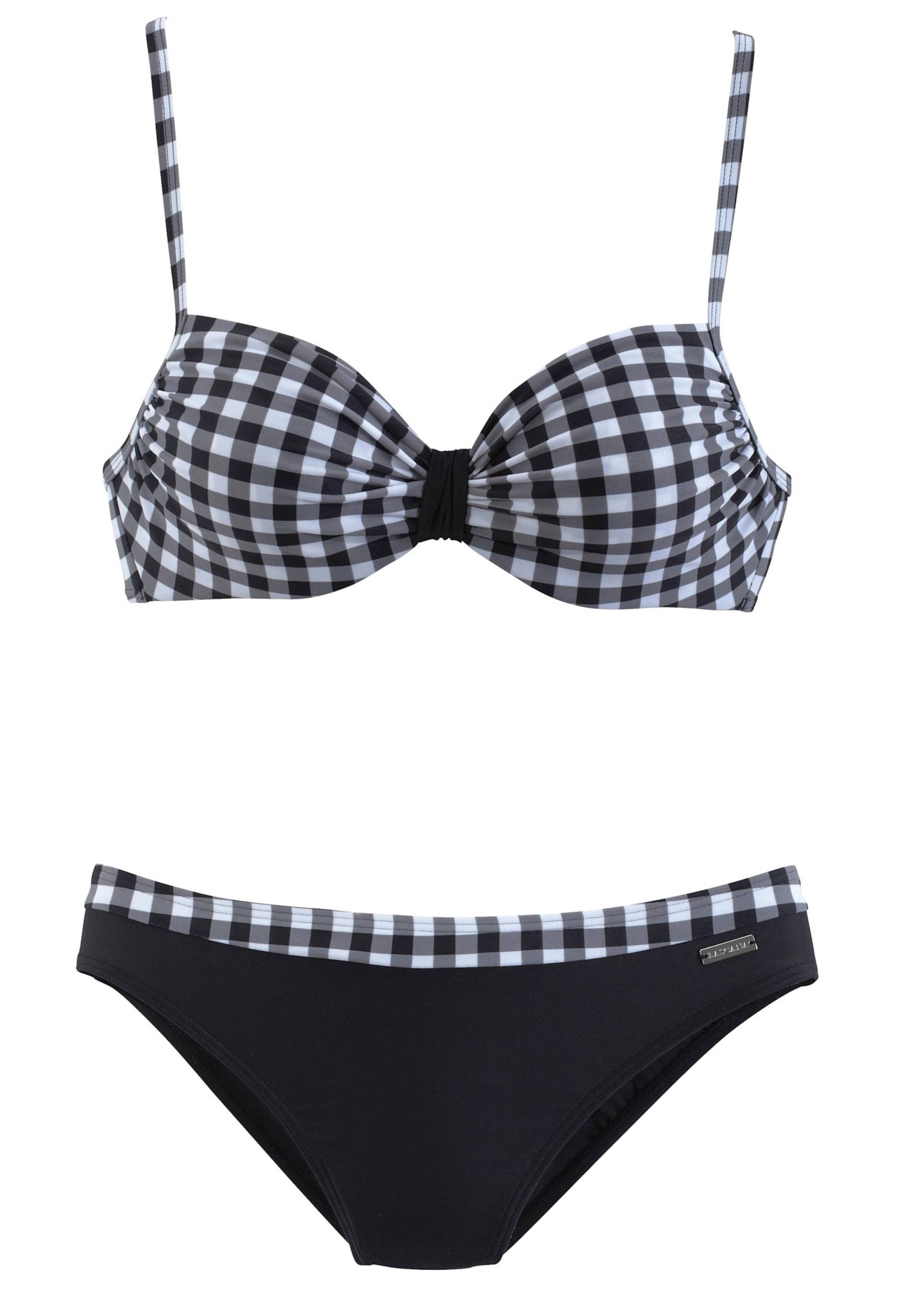 Bügel-Bikini in schwarz-weiss von LASCANA