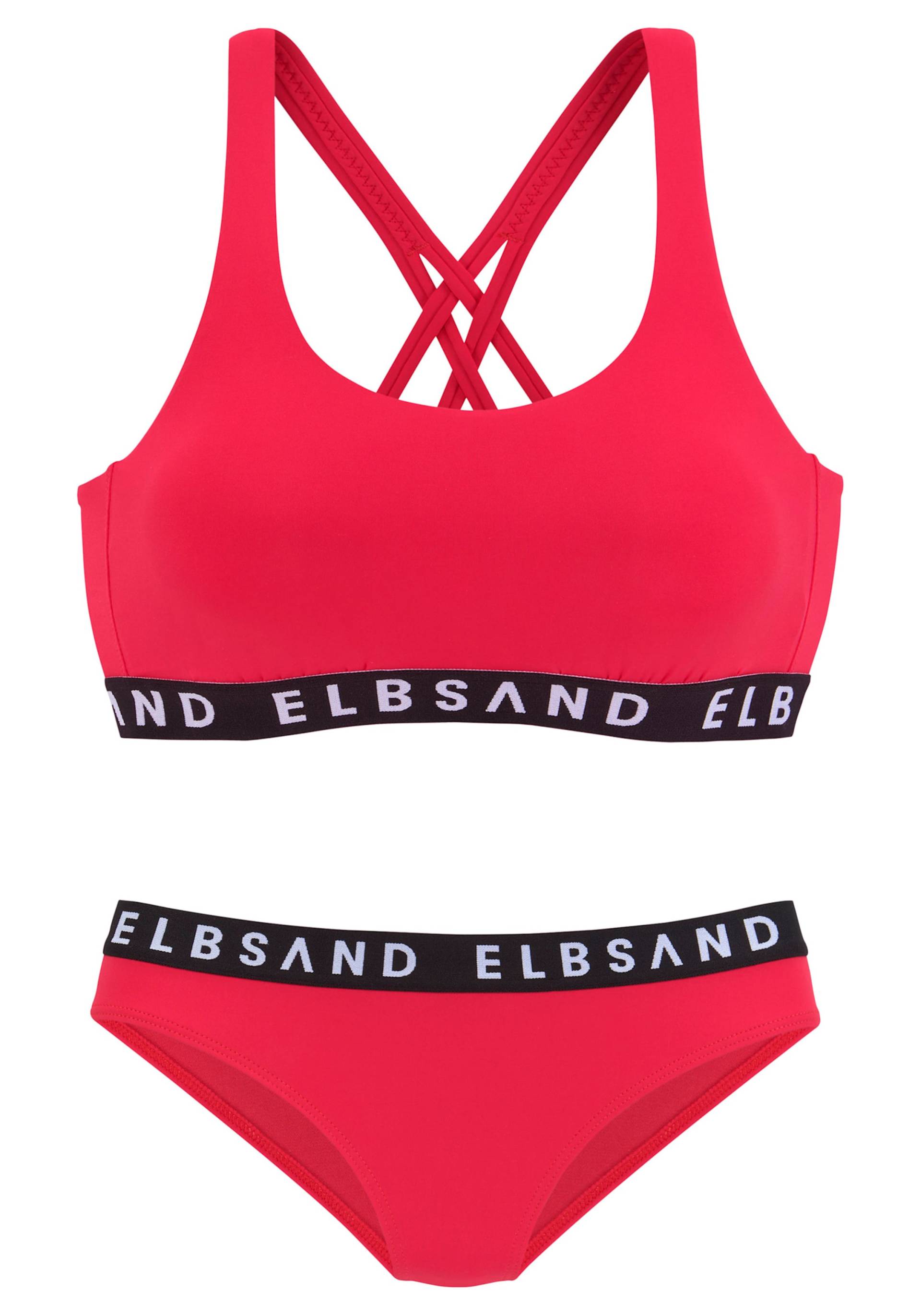 Bustier-Bikini in rot von Elbsand