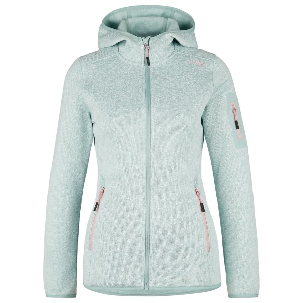 CMP - Women's Jacket Fix Hood Jacquard Knitted 3H19826 - Fleecejacke Gr 34;36;38;40;42;44;46;48;50 blau;grau;rosa;schwarz;türkis CMP - Women's Jacket Fix Hood Jacquard Knitted 3H19826 - Fleecejacke Gr 34;36;38;40;42;44;46;48;50 blau;grau;rosa;schwarz;türkis von CMP