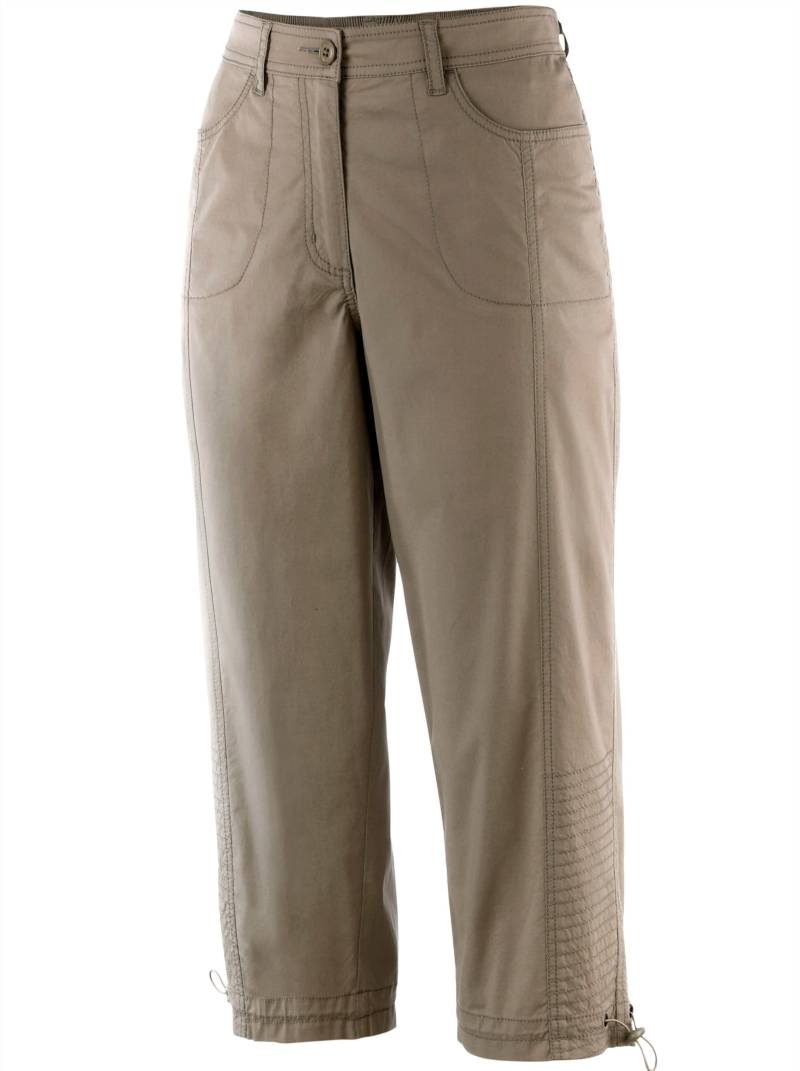 Caprihose in taupe von heine