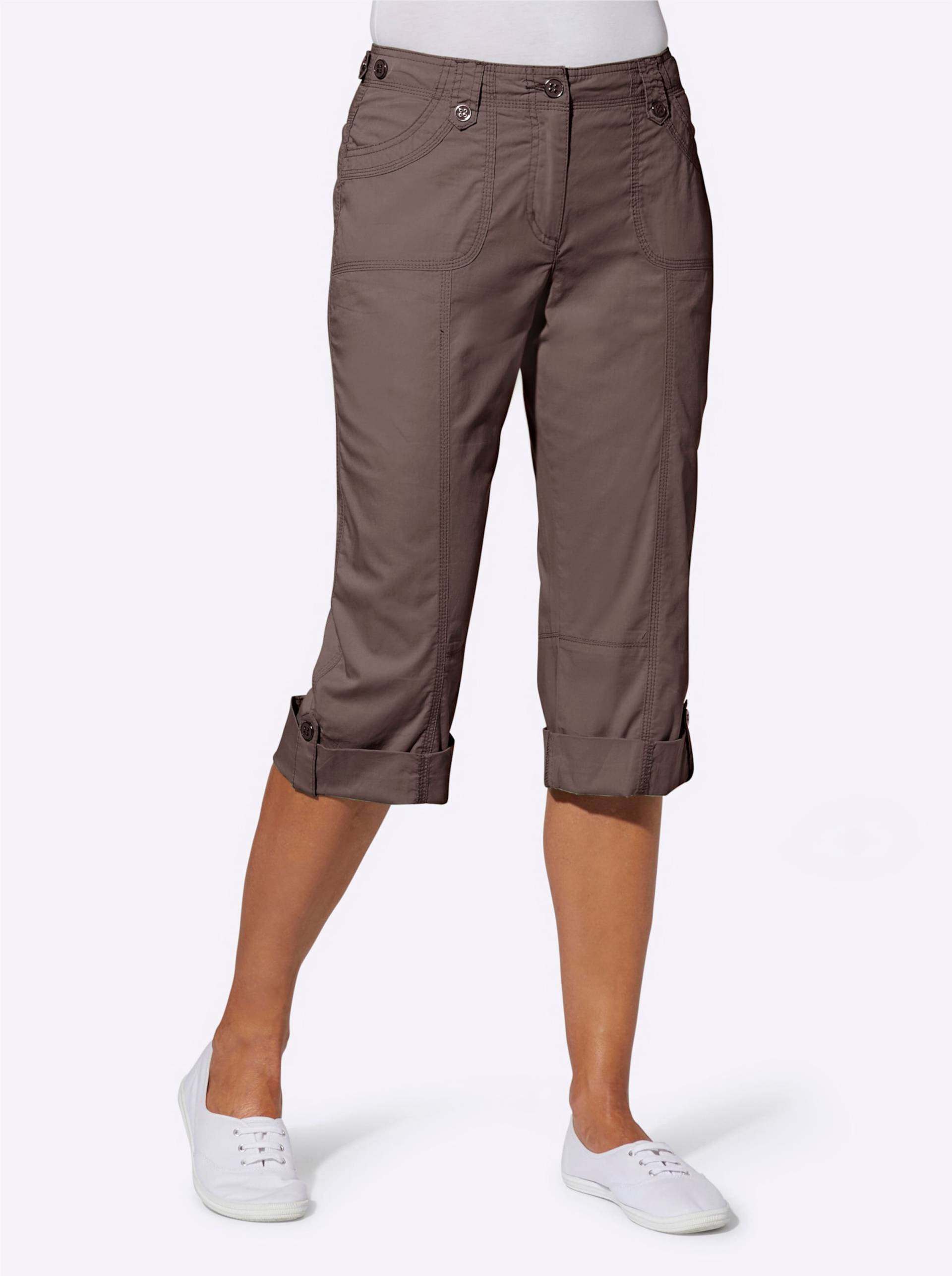 Capri-Hose in dunkeltaupe von heine