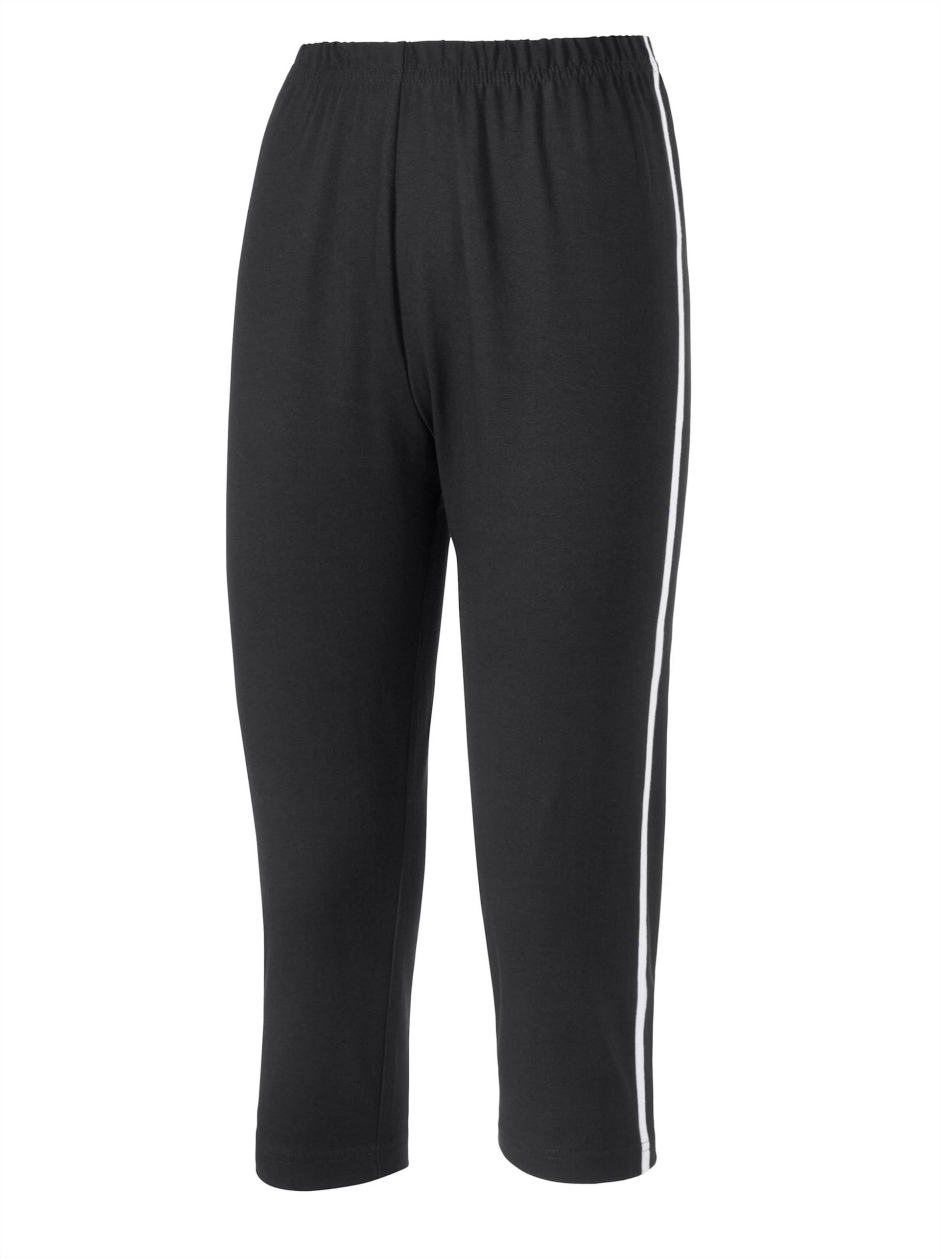 Capri-Leggings in schwarz-weiss von heine