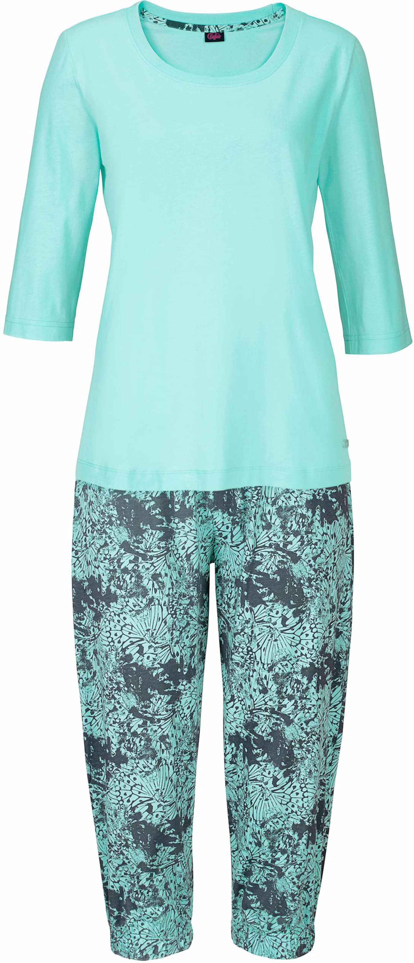 Capri-Pyjama in mint-gemustert von Buffalo