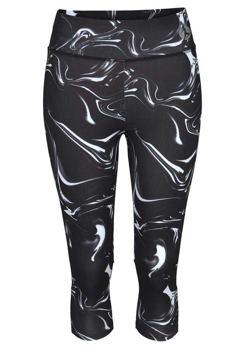 Caprileggings in schwarz-gemustert-weiss von LASCANA ACTIVE