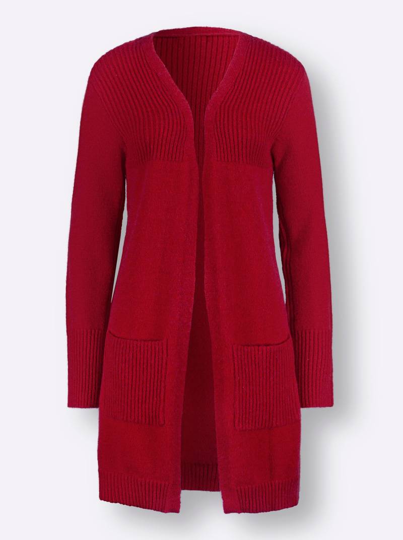 Cardigan in rot von heine