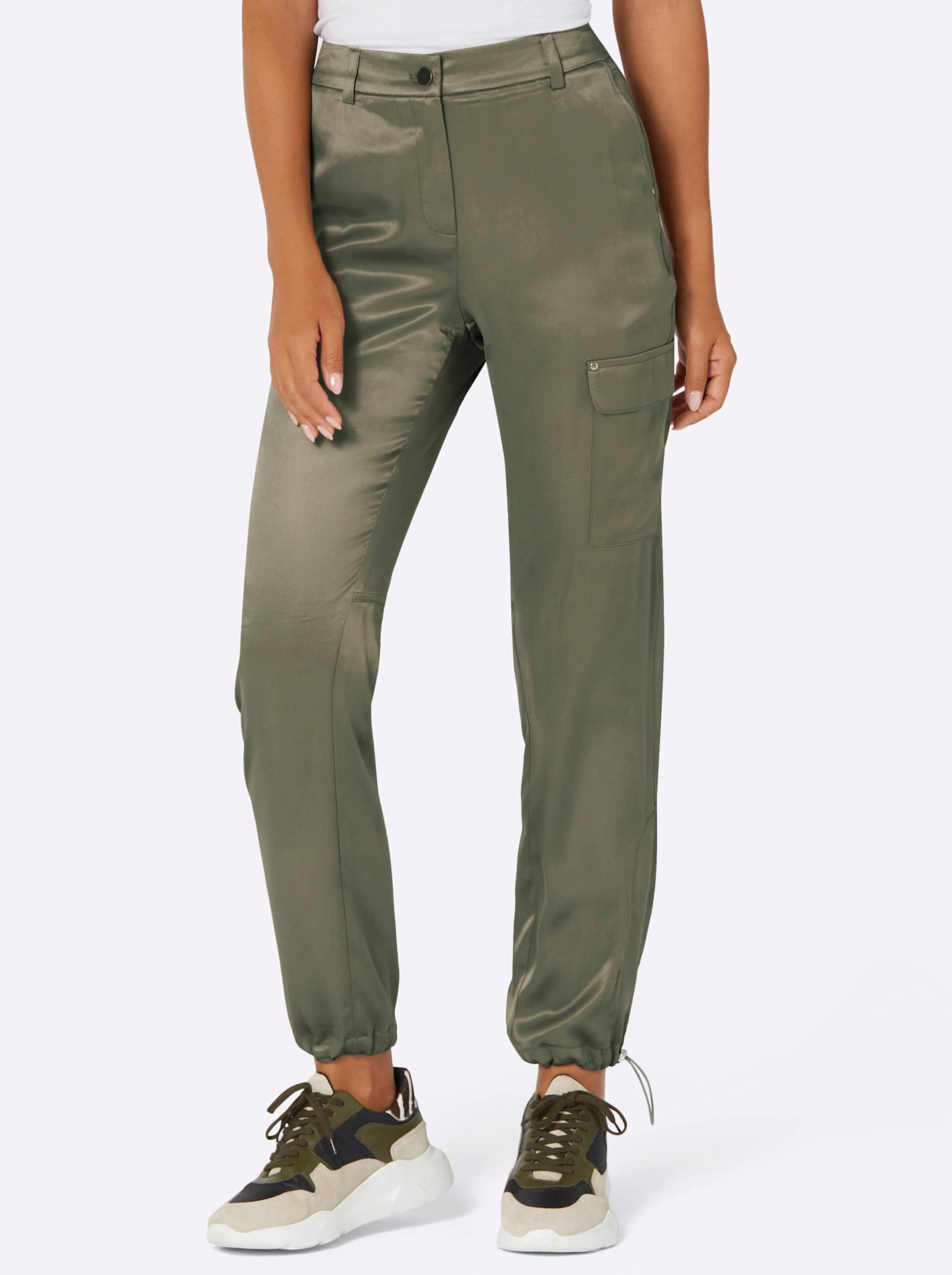 Cargohose in khaki von heine