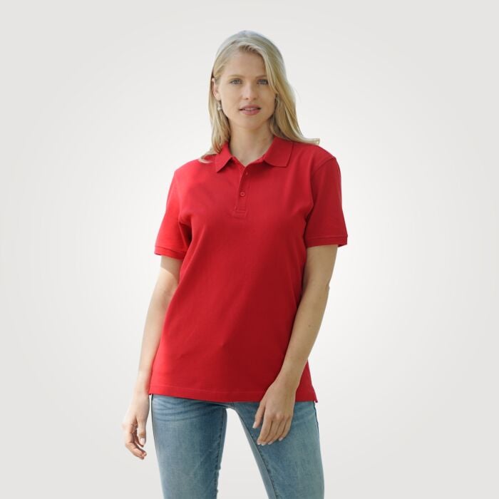 Clique Poloshirt Unisex, rot, M von Clinique