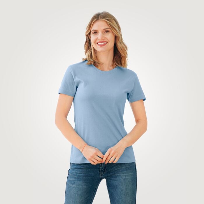 Clique T-Shirt rundhals, hellblau von Clinique