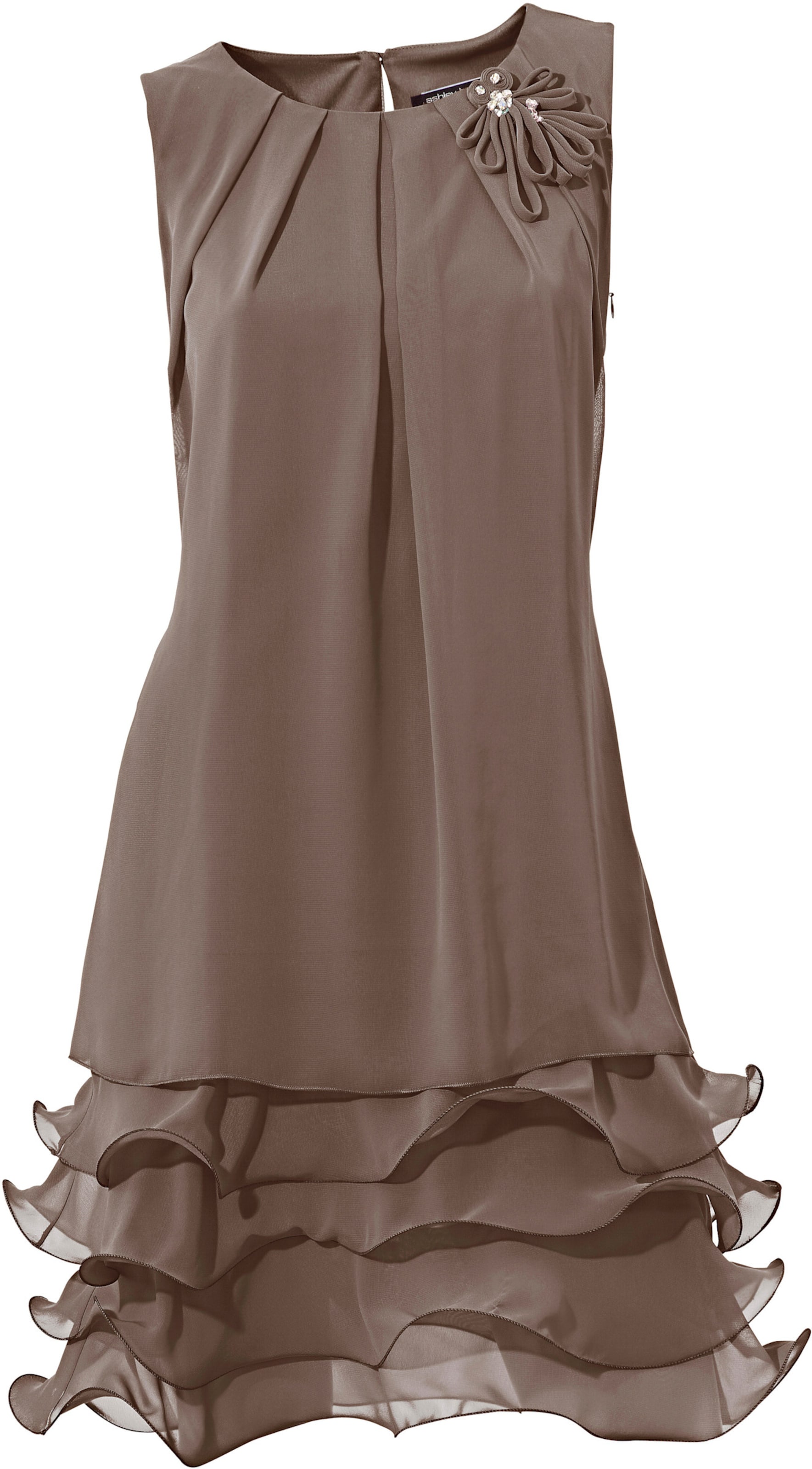 Cocktailkleid in taupe von heine