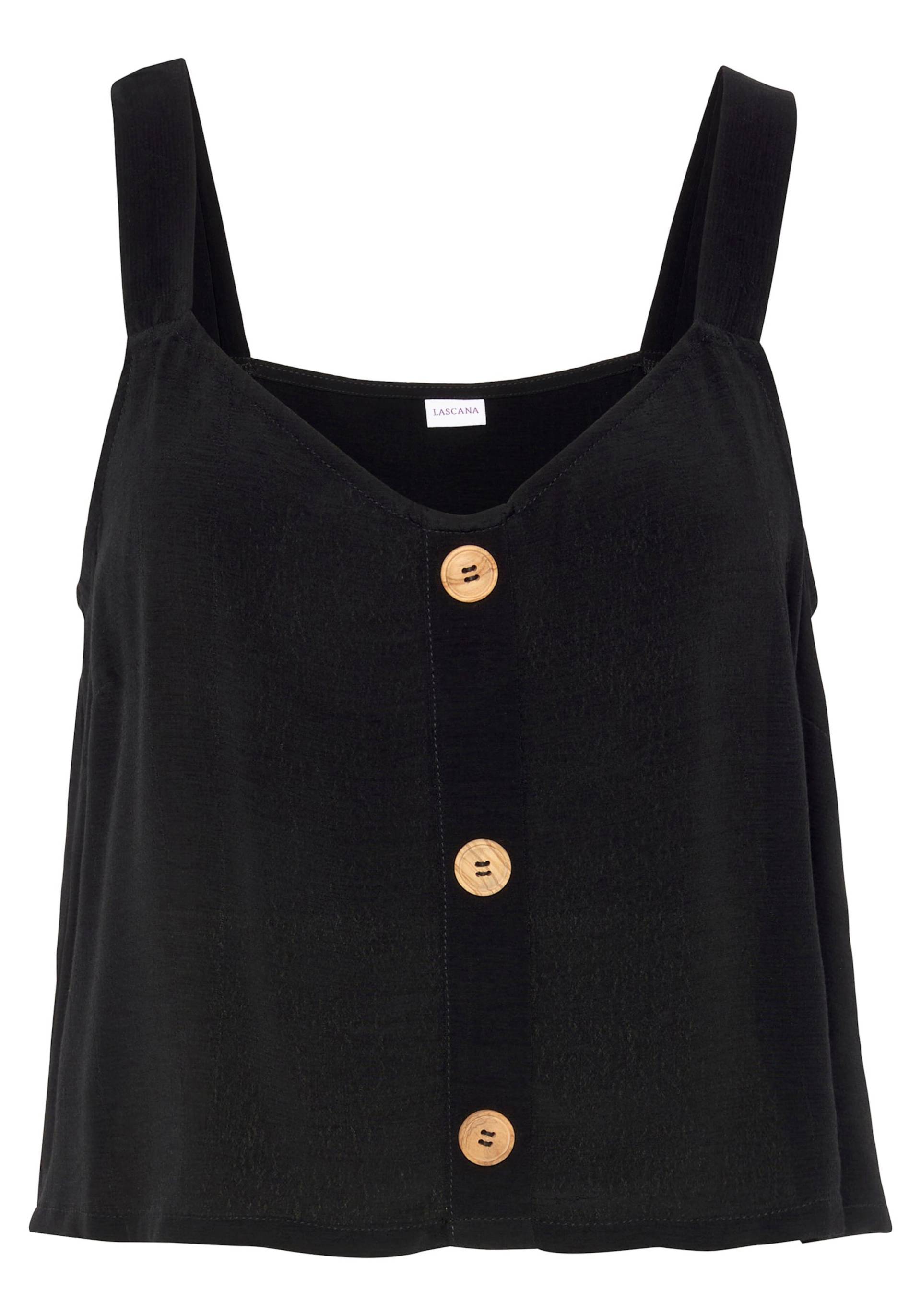 Crop-Top in schwarz von Vivance