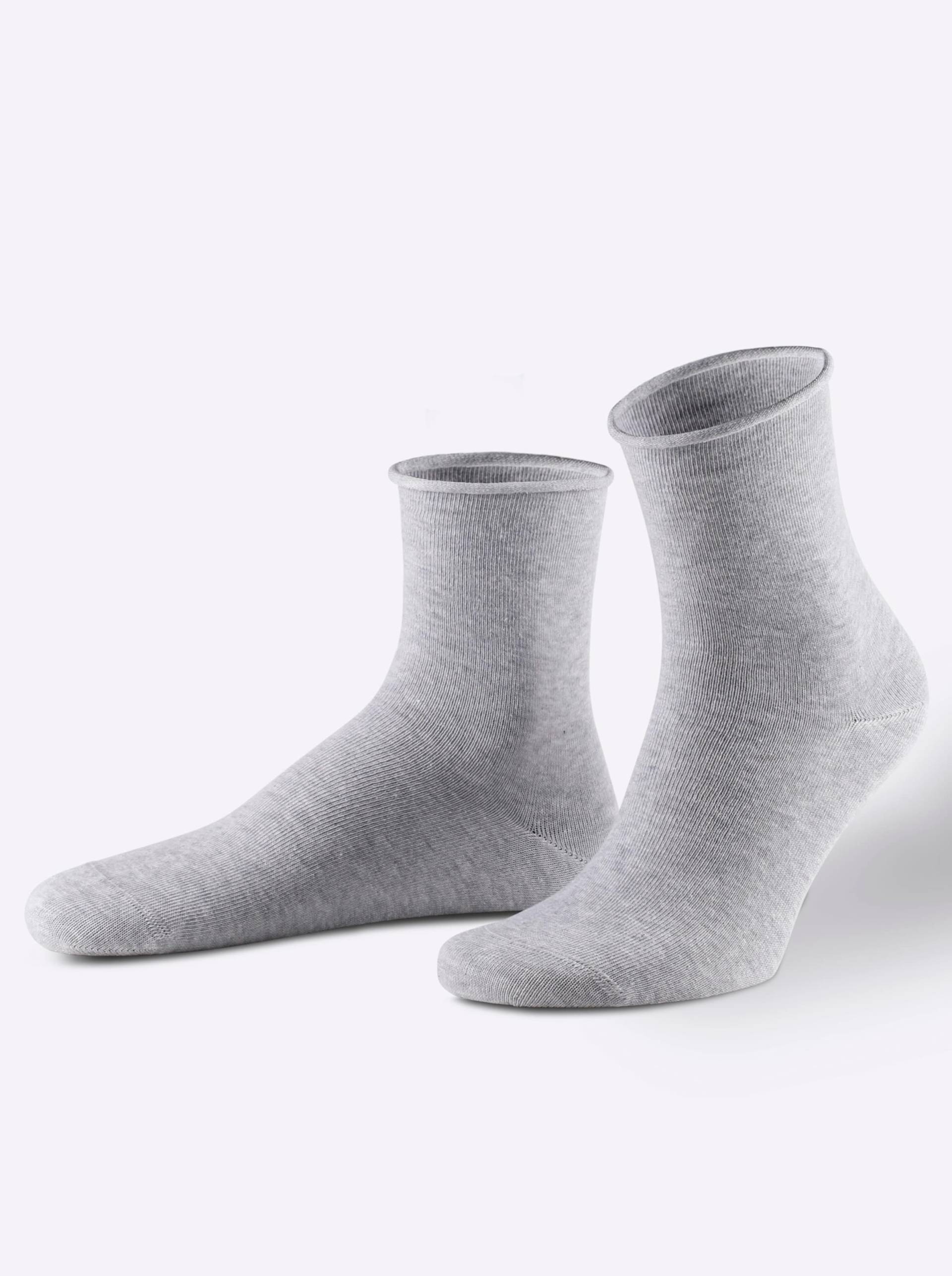 Damen-Socken in grau-gemustert von wäschepur
