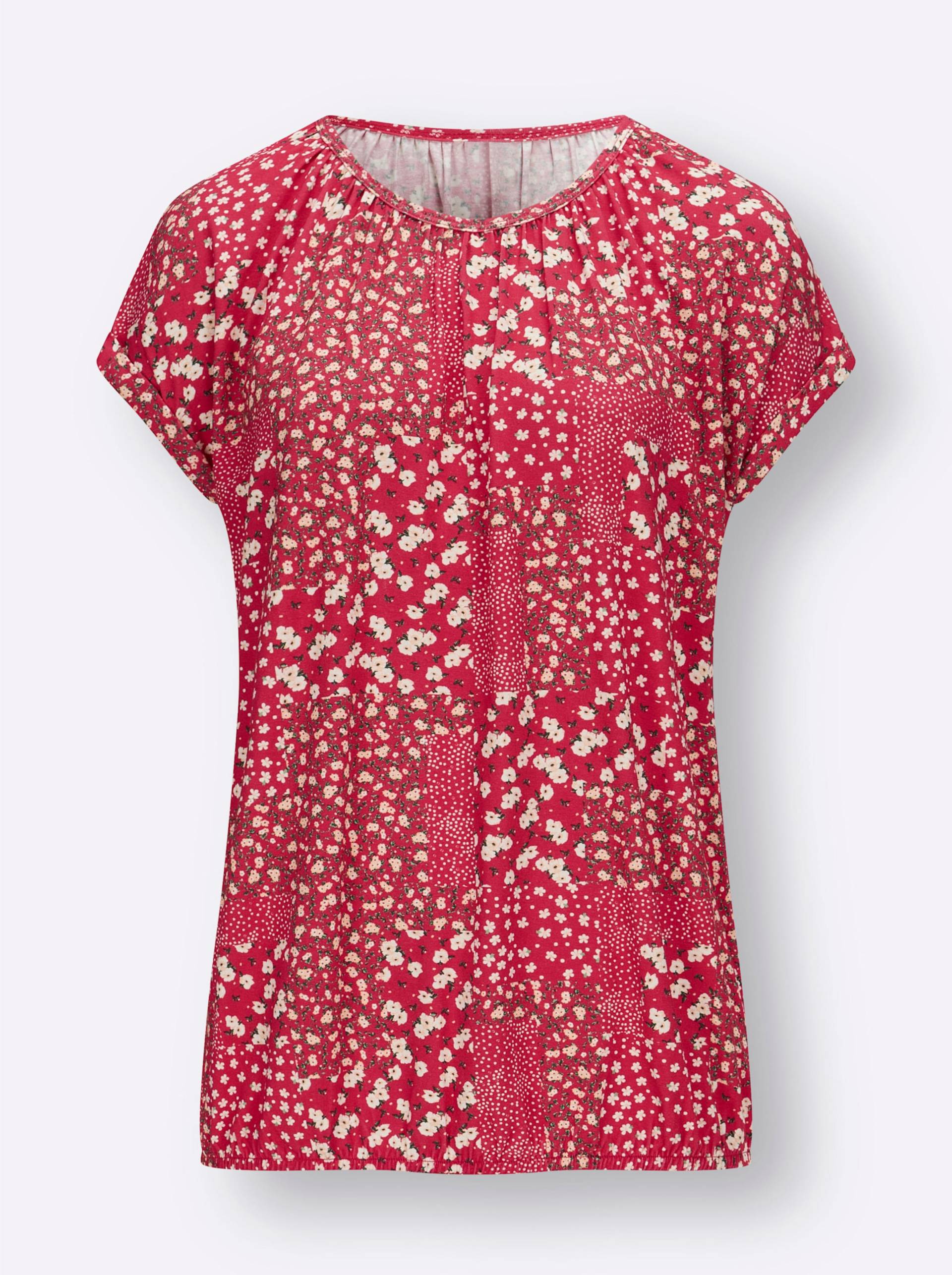 Druck-Shirt in erdbeere-champagner-bedruckt von heine
