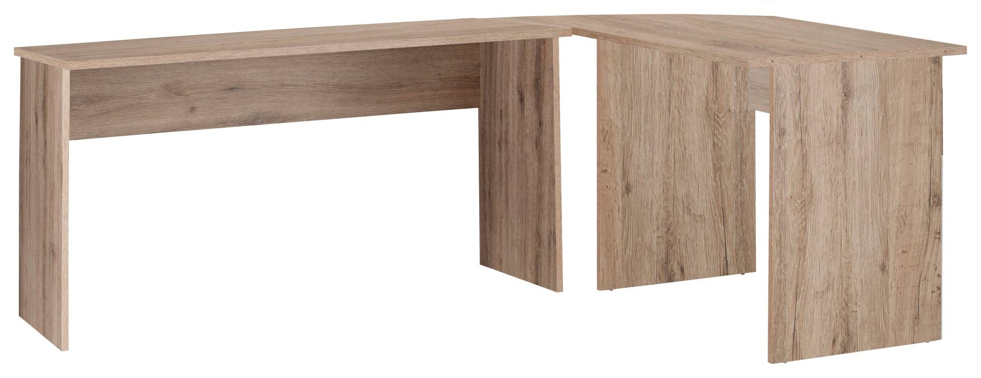 FMD Eckschreibtisch, Winkel-Schreibtisch, beidseitig montierbar, Masse 205/155x75,4x65,0 cm von FMD