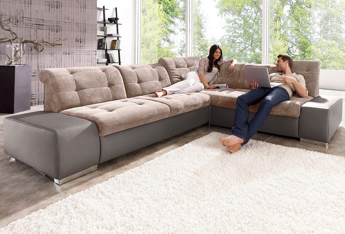 sit&more Ecksofa »Pale L-Form«, inklusive Kopfteilverstellung, wahlweise mit Bettfunktion sit&more Ecksofa »Pale L-Form«, inklusive Kopfteilverstellung, wahlweise mit Bettfunktion von sit&more