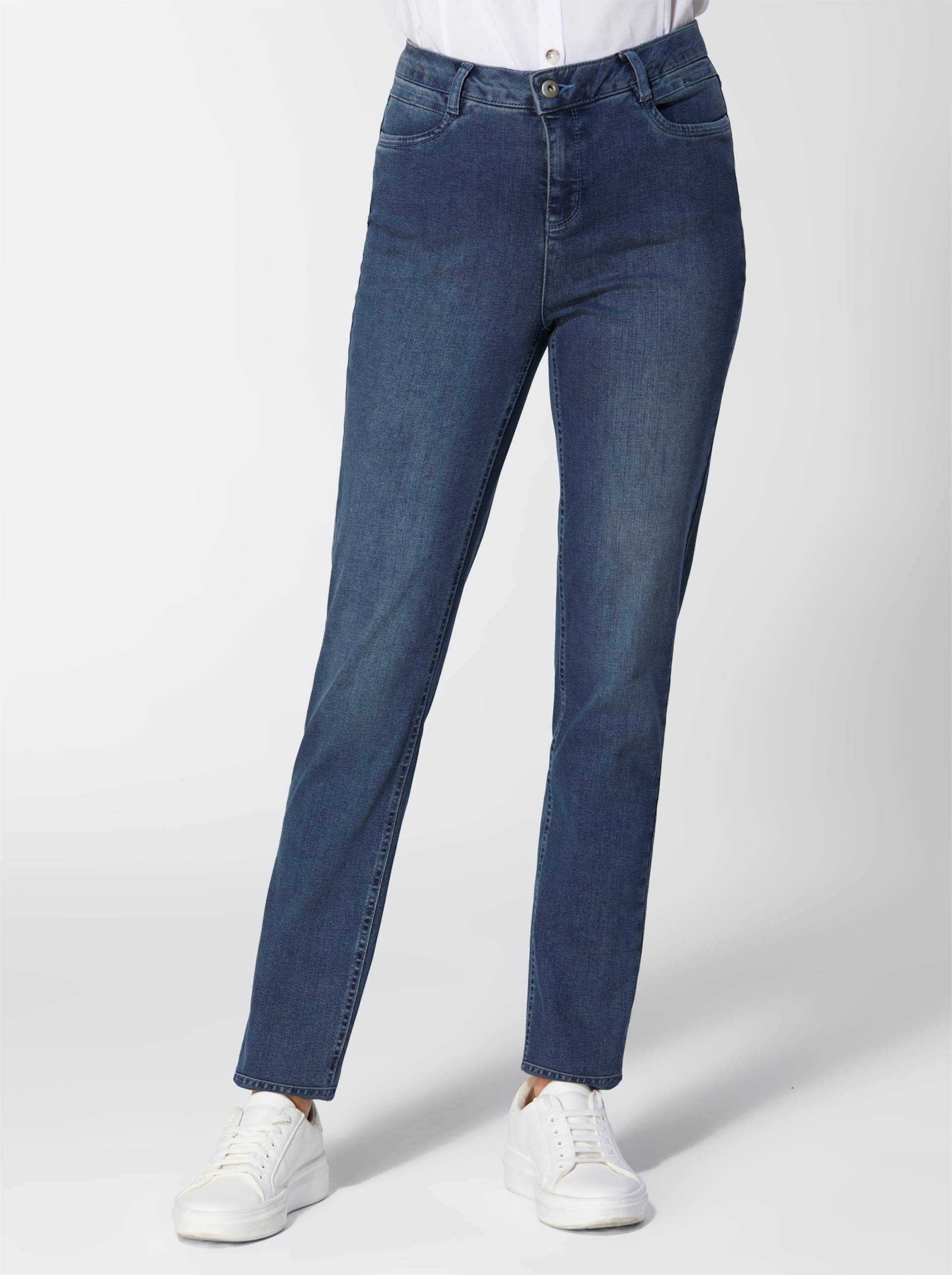 Edel-Jeans in blue-stone-washed von CREATION L PREMIUM