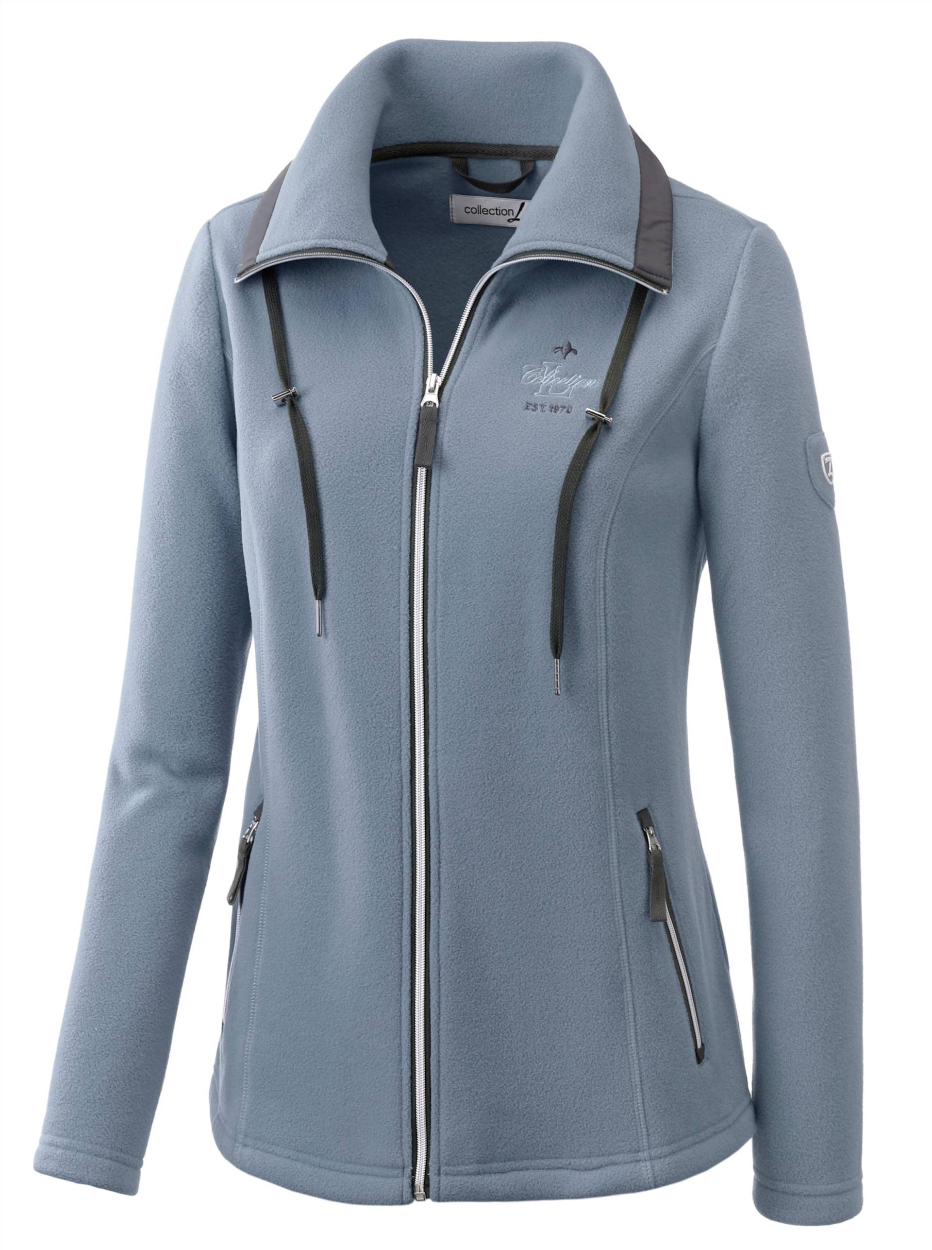 Fleecejacke in bleu von heine