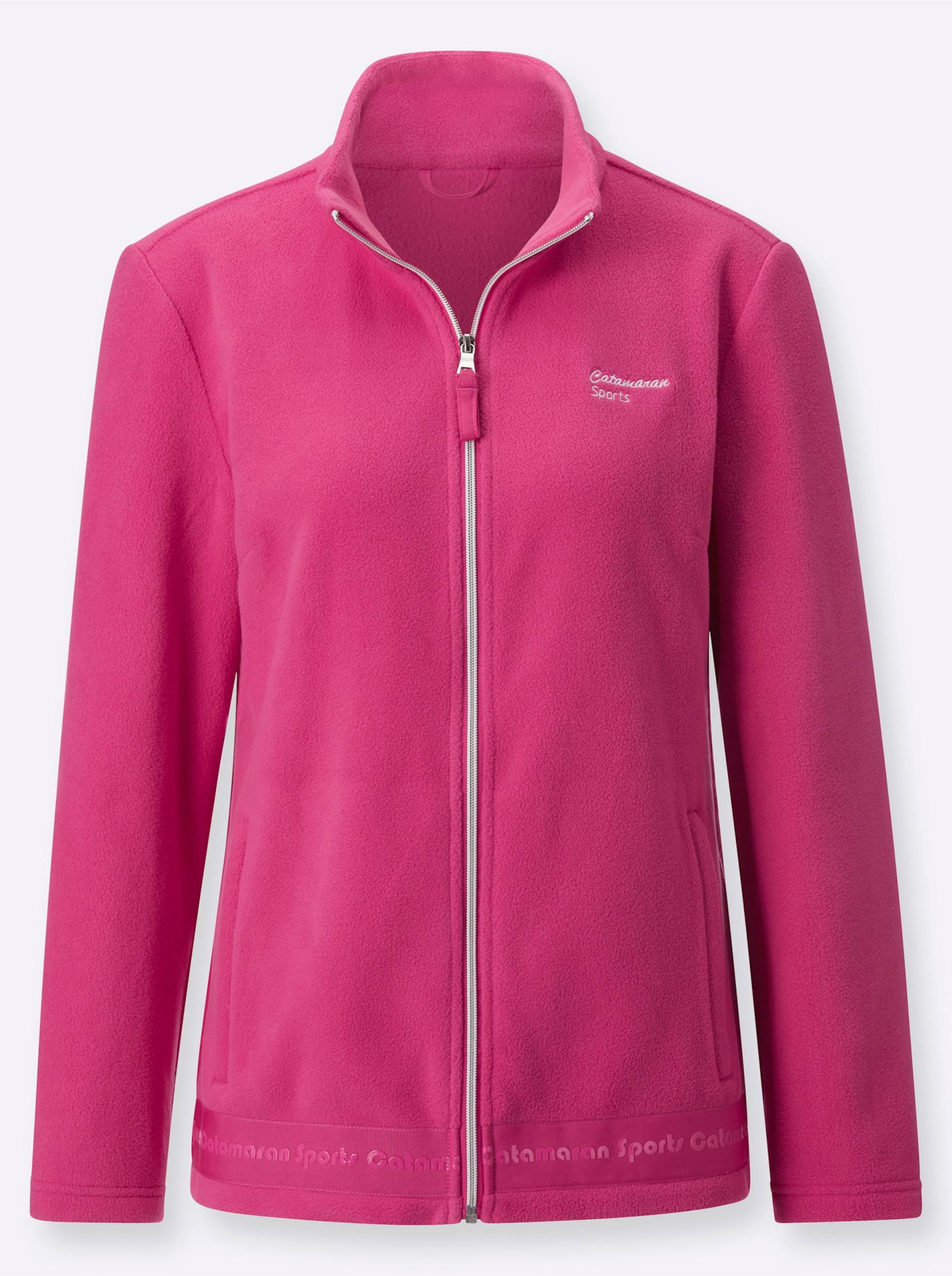 Fleece-Jacke in fuchsia von Catamaran Sports