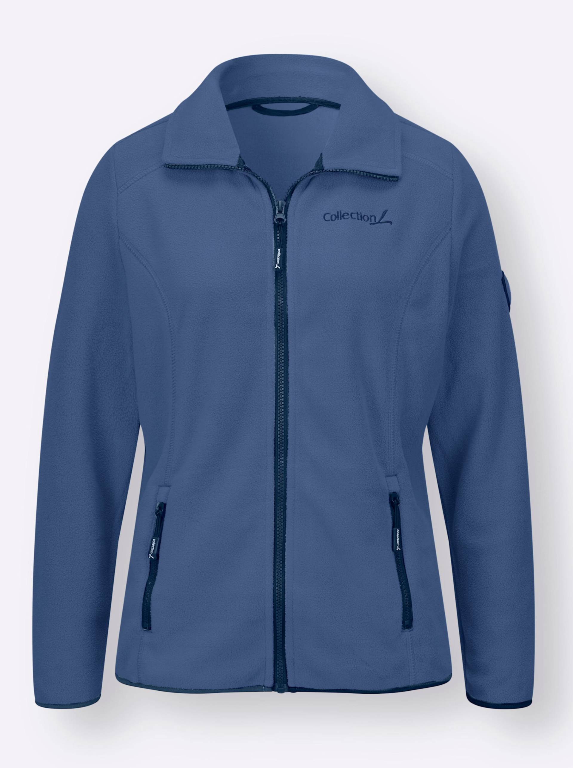 Fleecejacke in jeansblau von heine