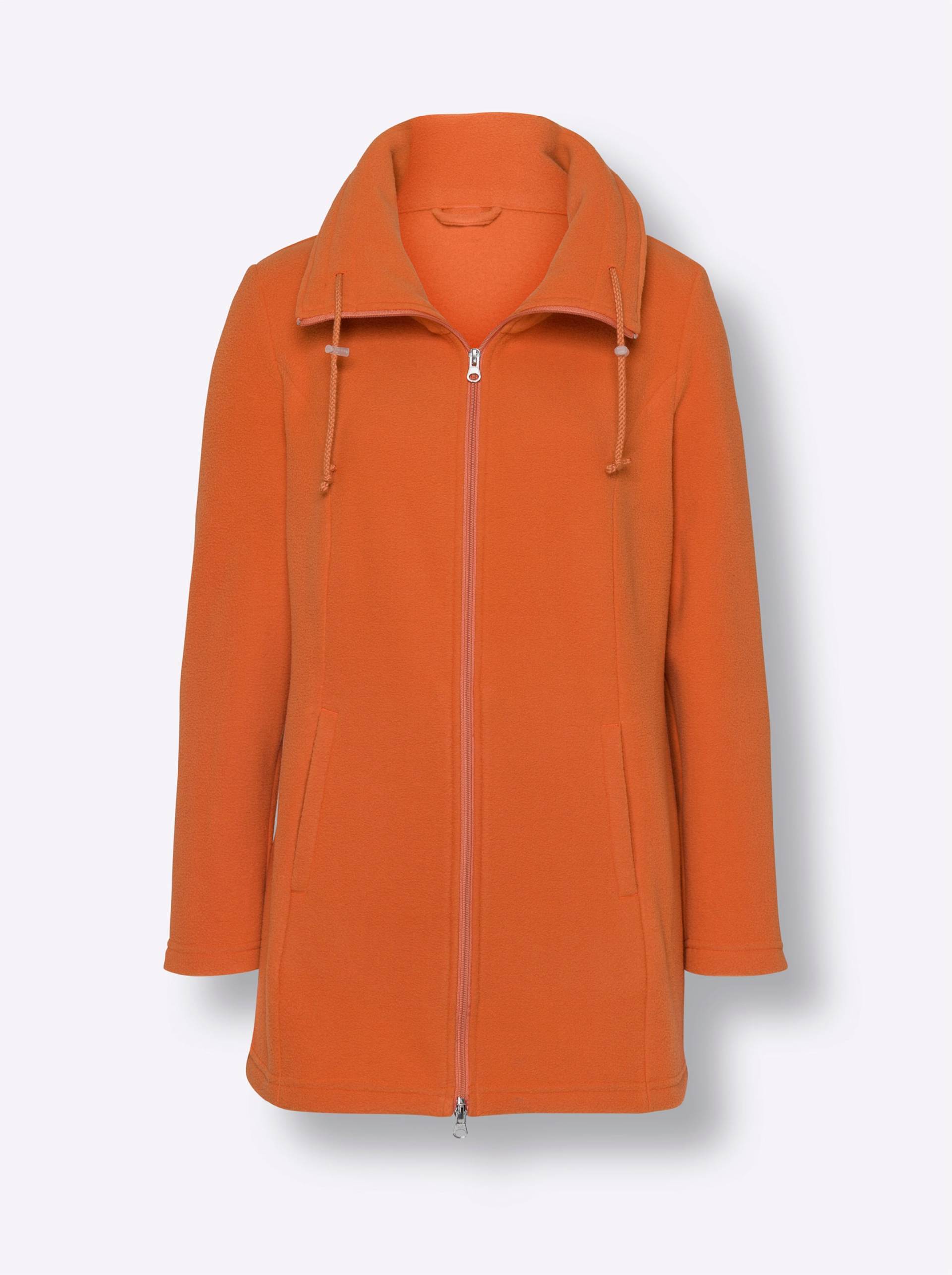 Fleecejacke in papaya von heine