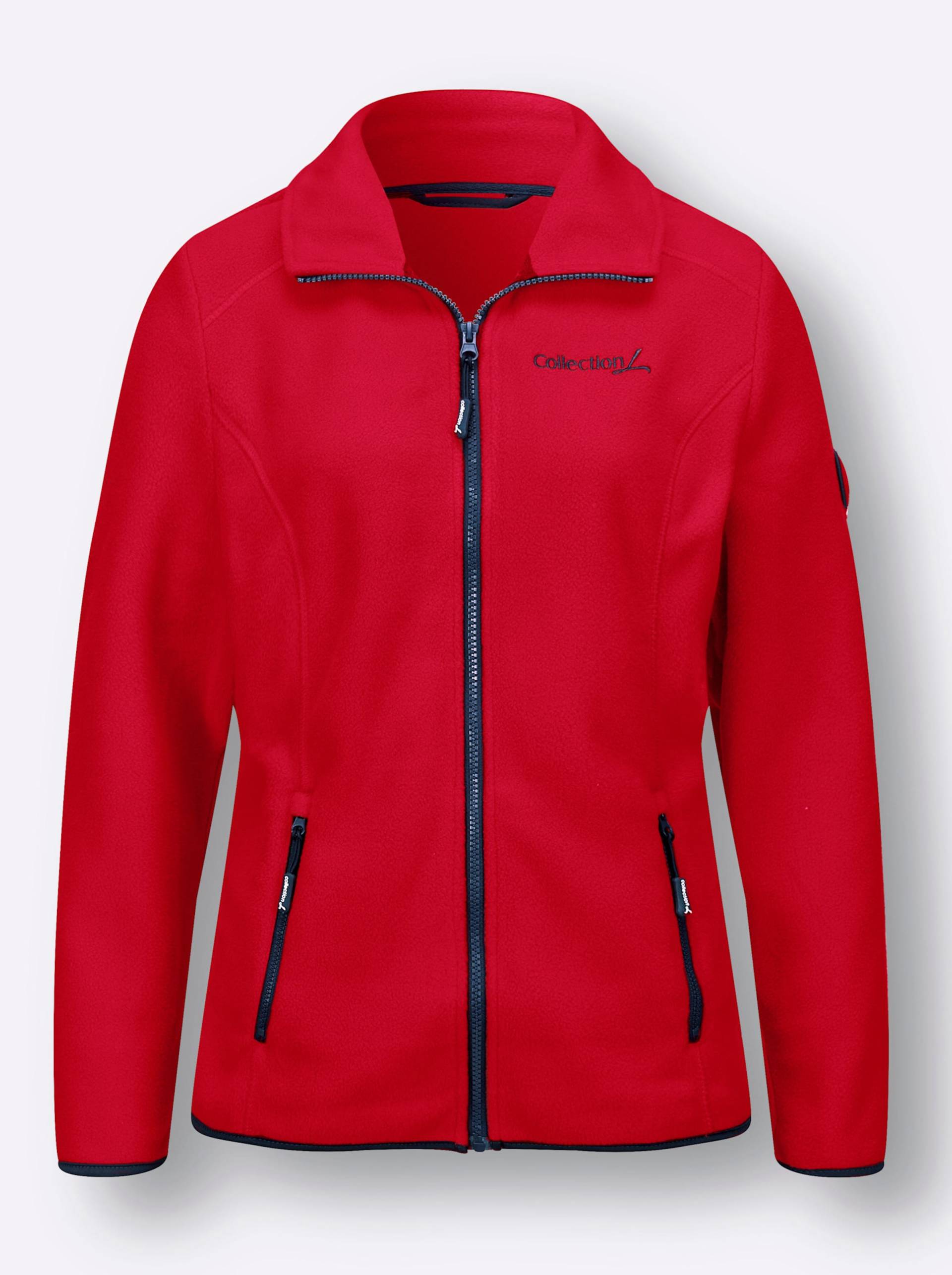 Fleecejacke in rot von heine