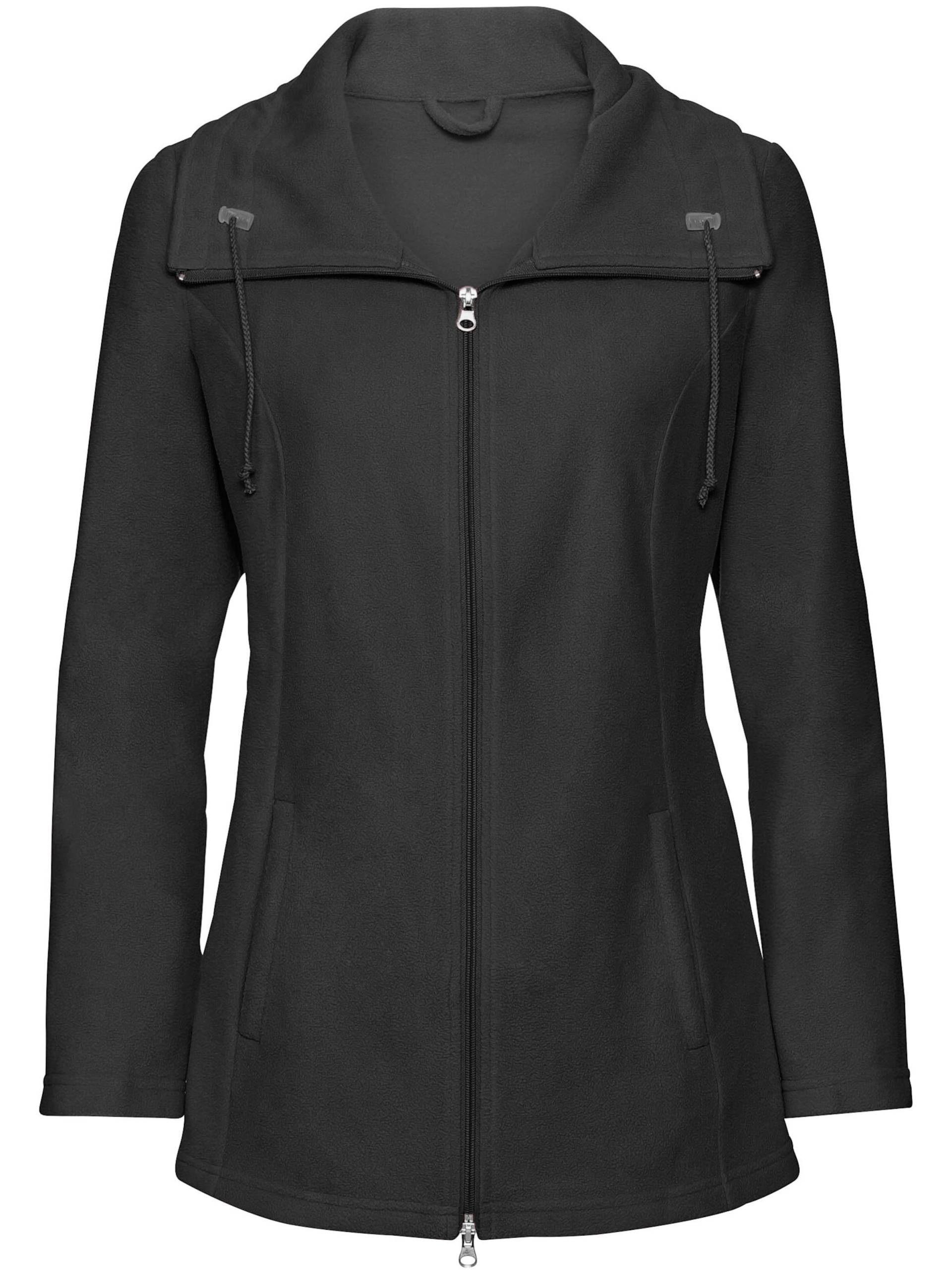 Fleecejacke in schwarz von heine