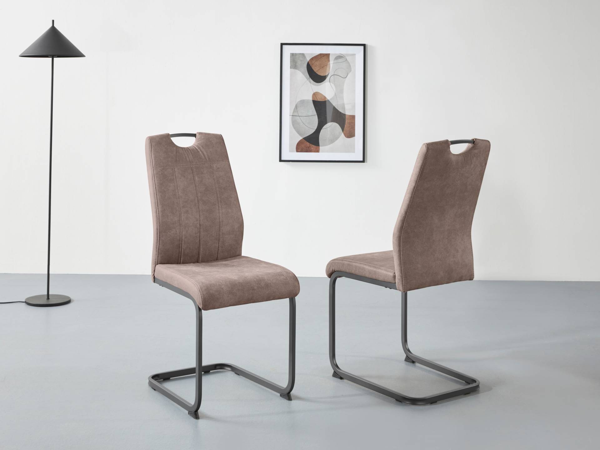 HELA Freischwinger »CHRISTINA«, (Set), 2 St., Microfaser, 1, 2 oder 4 Stück, Schwingstuhl HELA Freischwinger »CHRISTINA«, (Set), 2 St., Microfaser, 1, 2 oder 4 Stück, Schwingstuhl von Hela