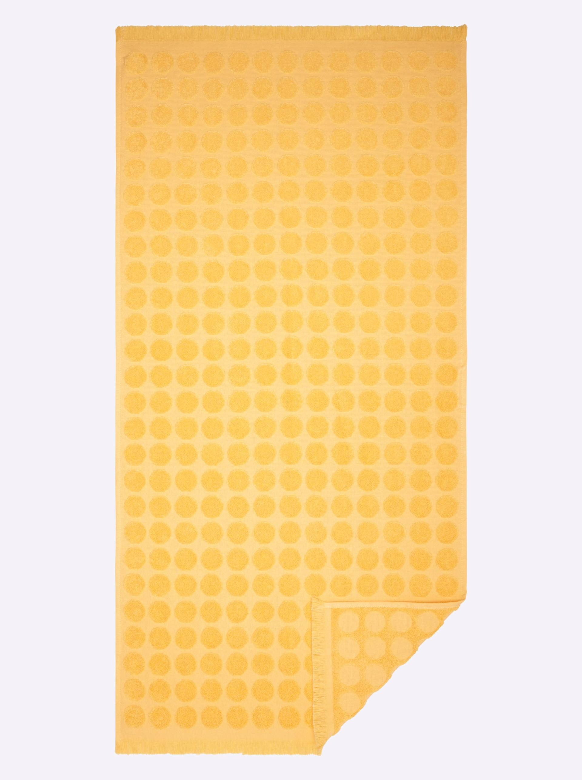 Handtuch in gelb von wäschepur