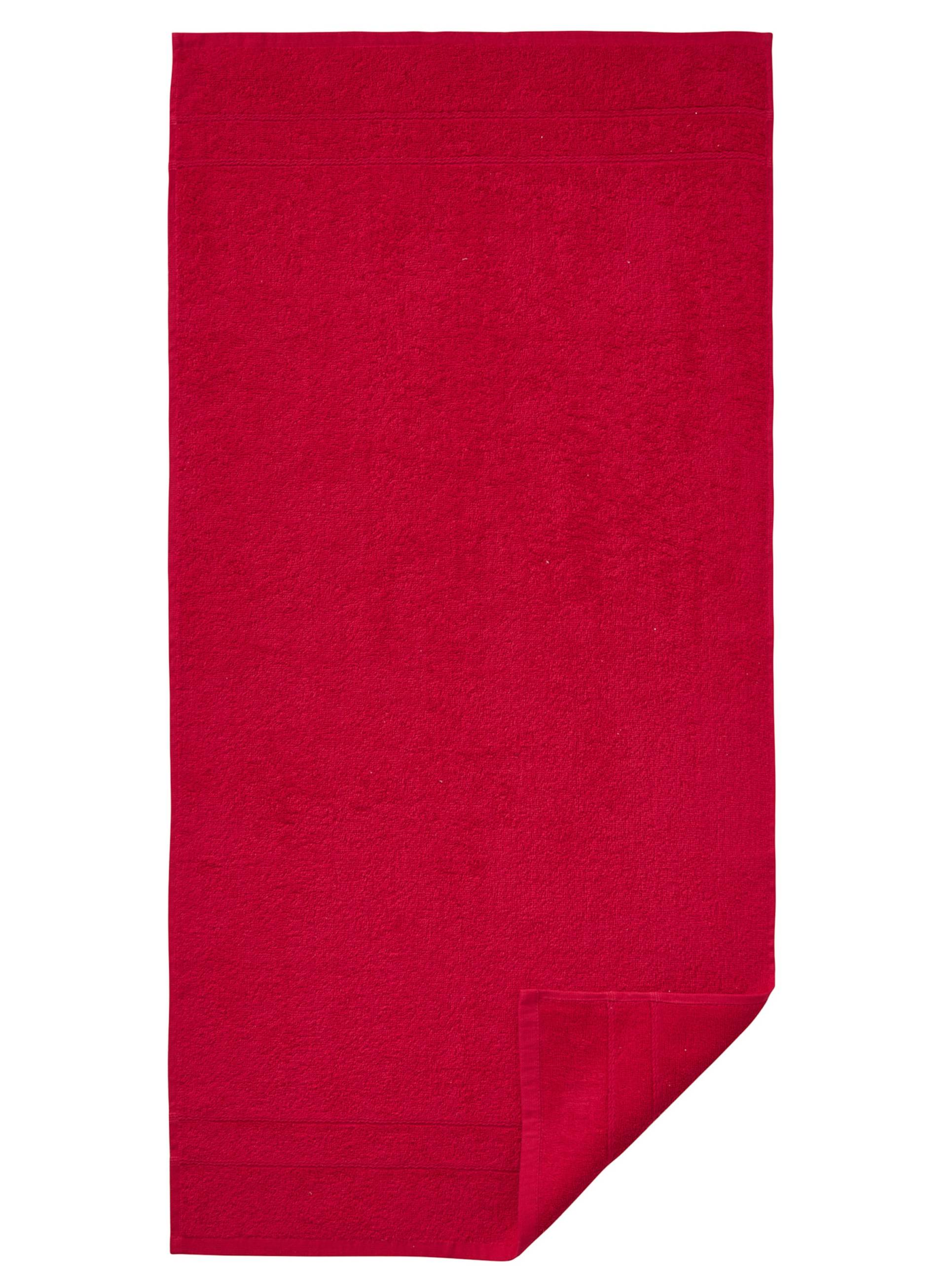 Handtuch in rot von wäschepur