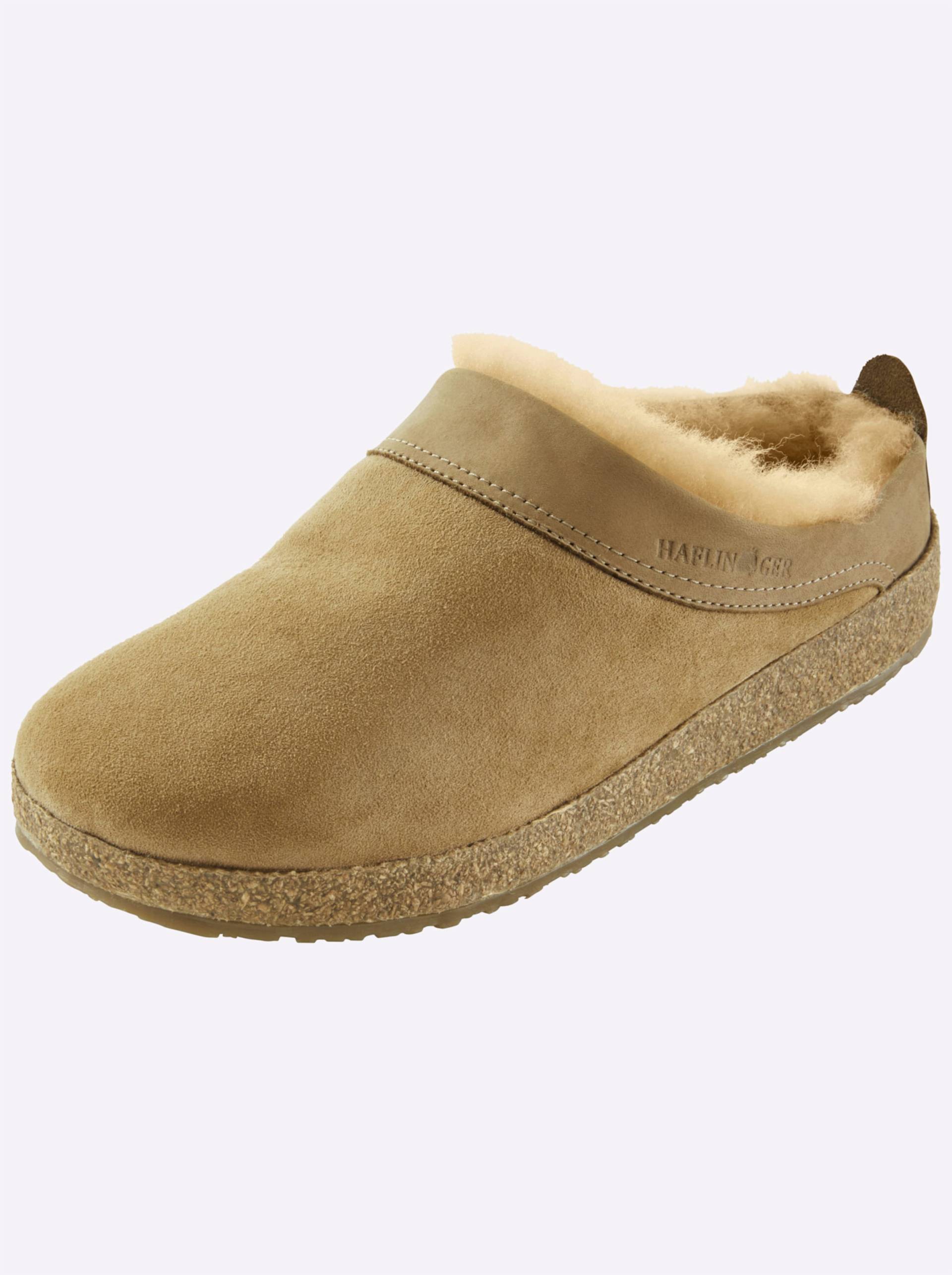 Hausschuh in beige von Haflinger