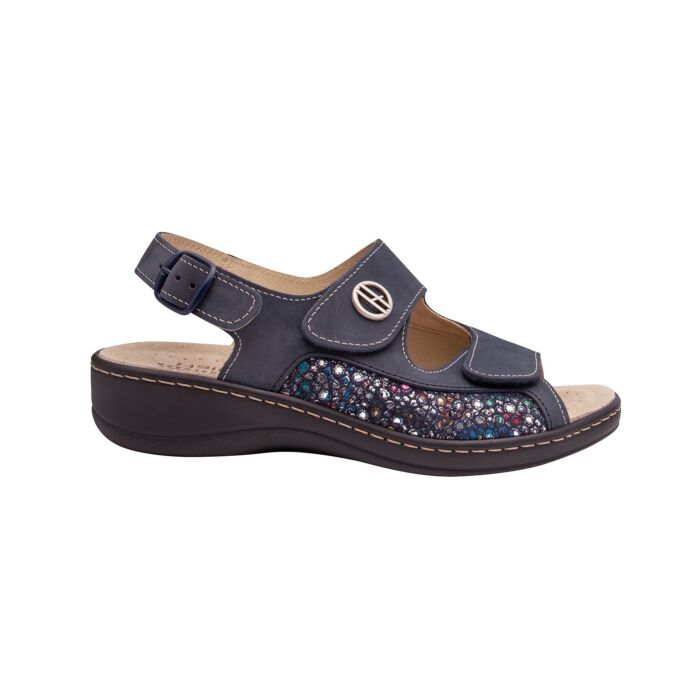 Hickersberger Sandalette mit Glitzer für Damen marine, 39