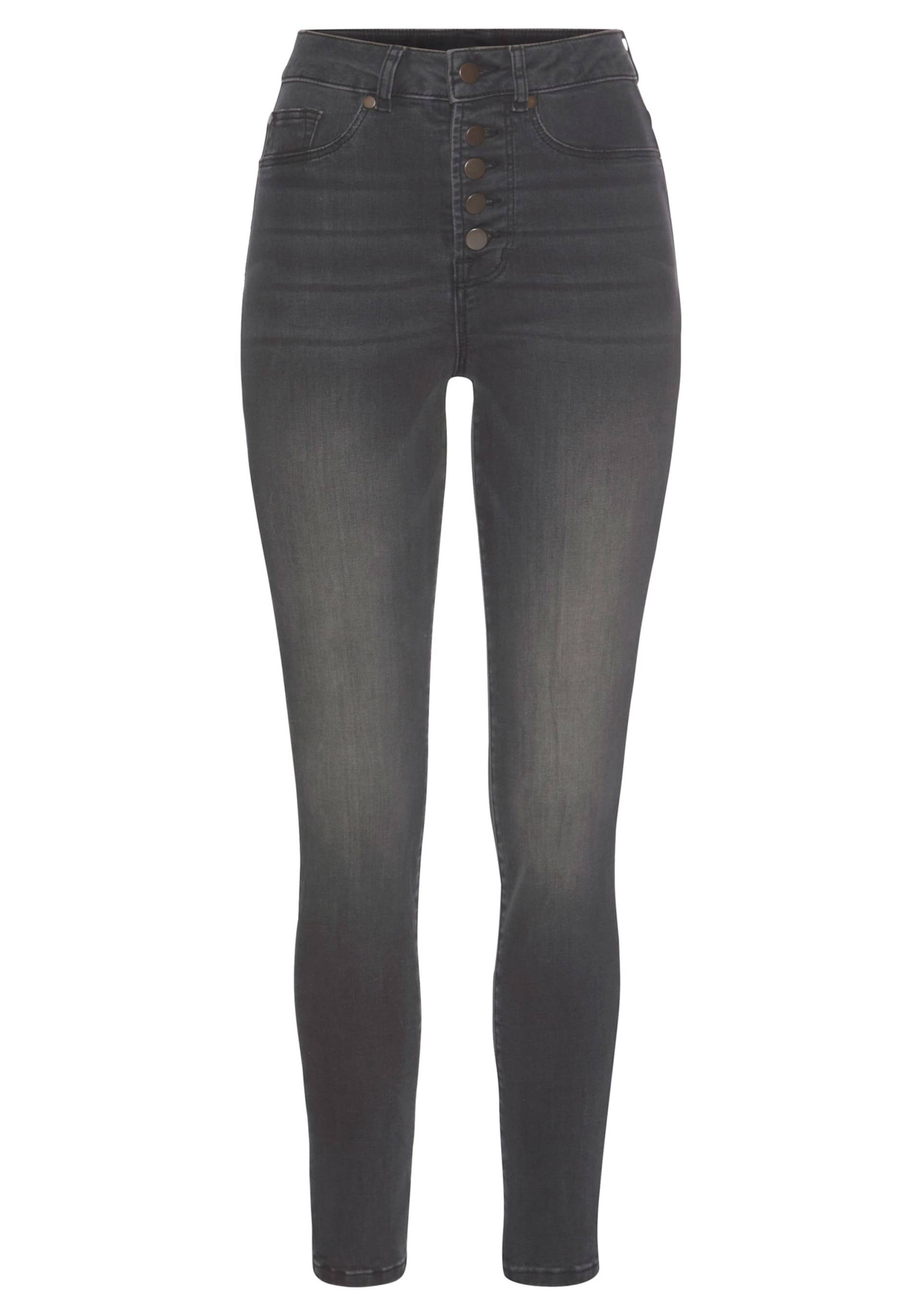 High-waist-Jeans in black-washed von LASCANA