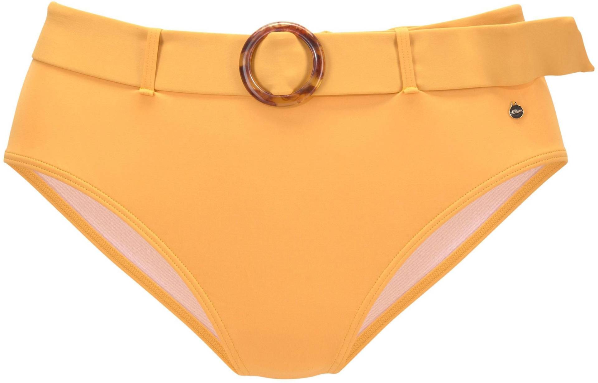 Highwaist-Bikini-Hose in gelb von s.Oliver
