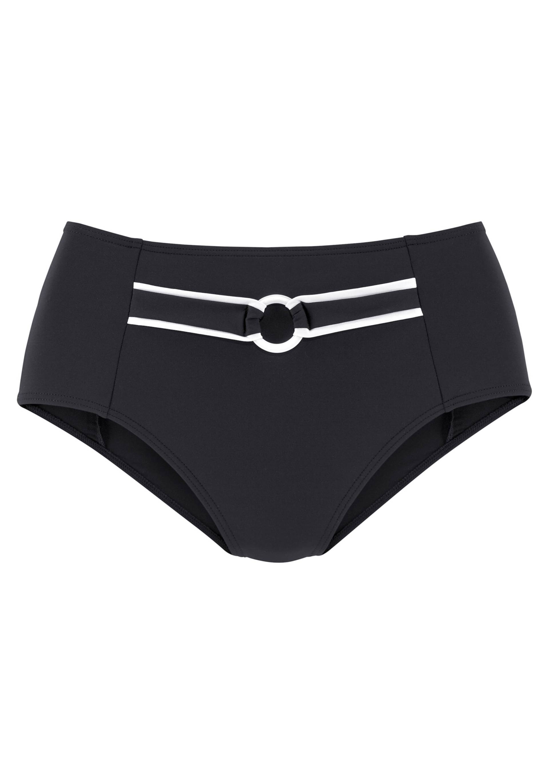 Highwaist-Bikini-Hose in schwarz von Vivance