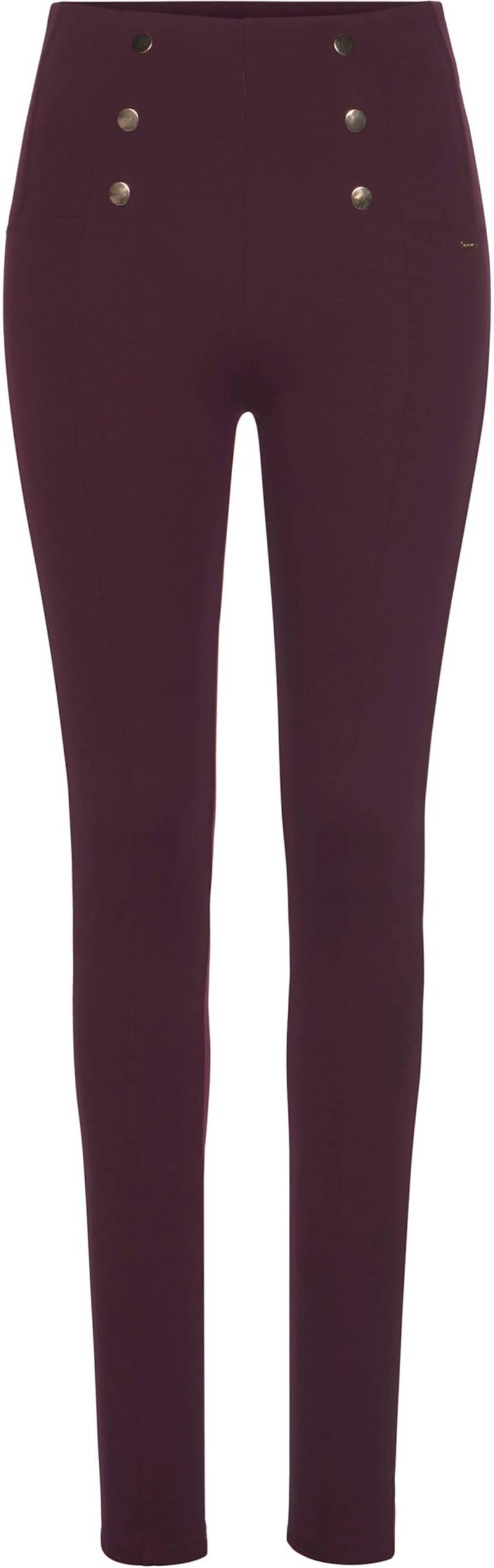 Highwaist Leggings in weinrot von LASCANA