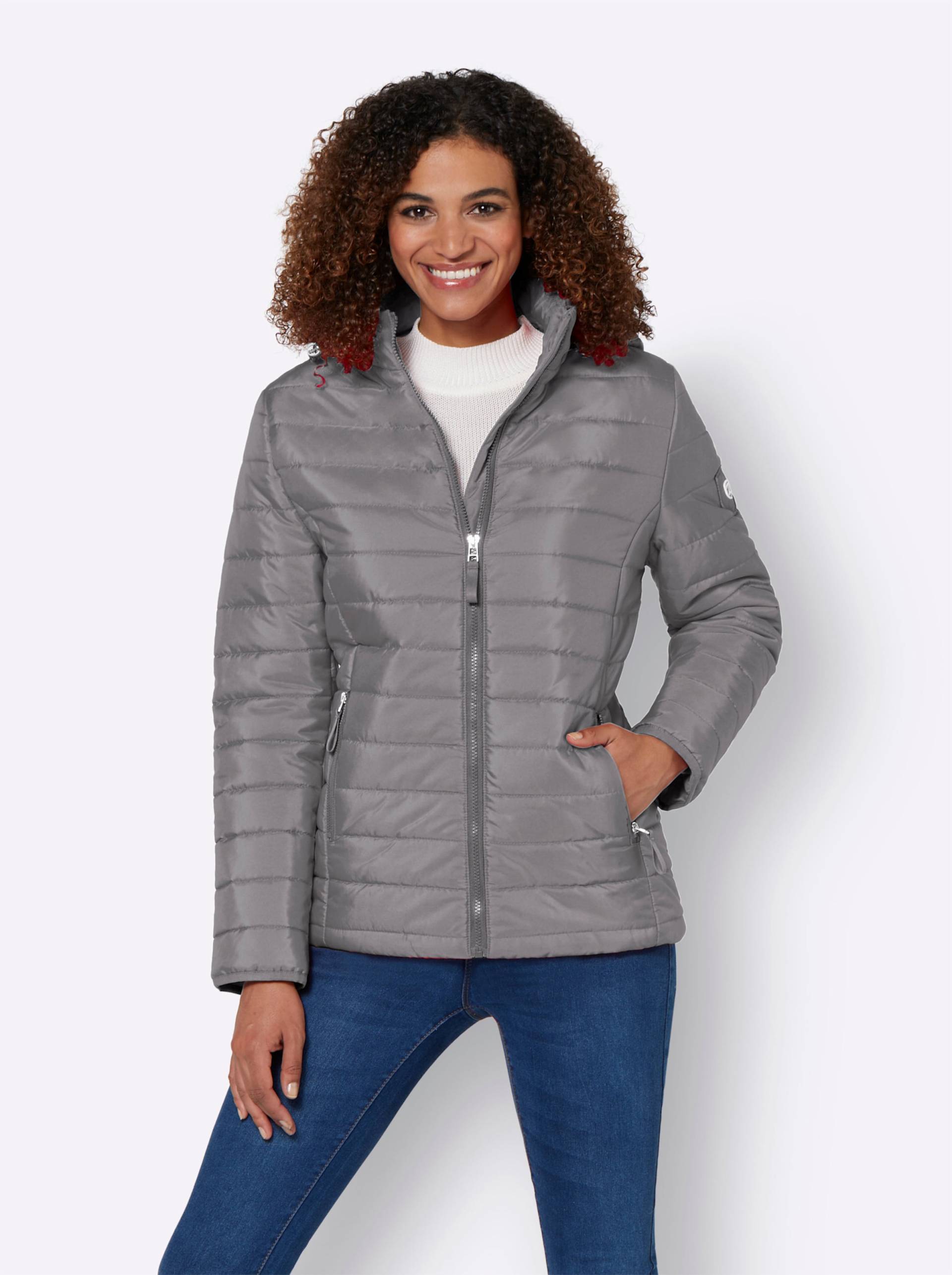 Steppjacke in grau von heine