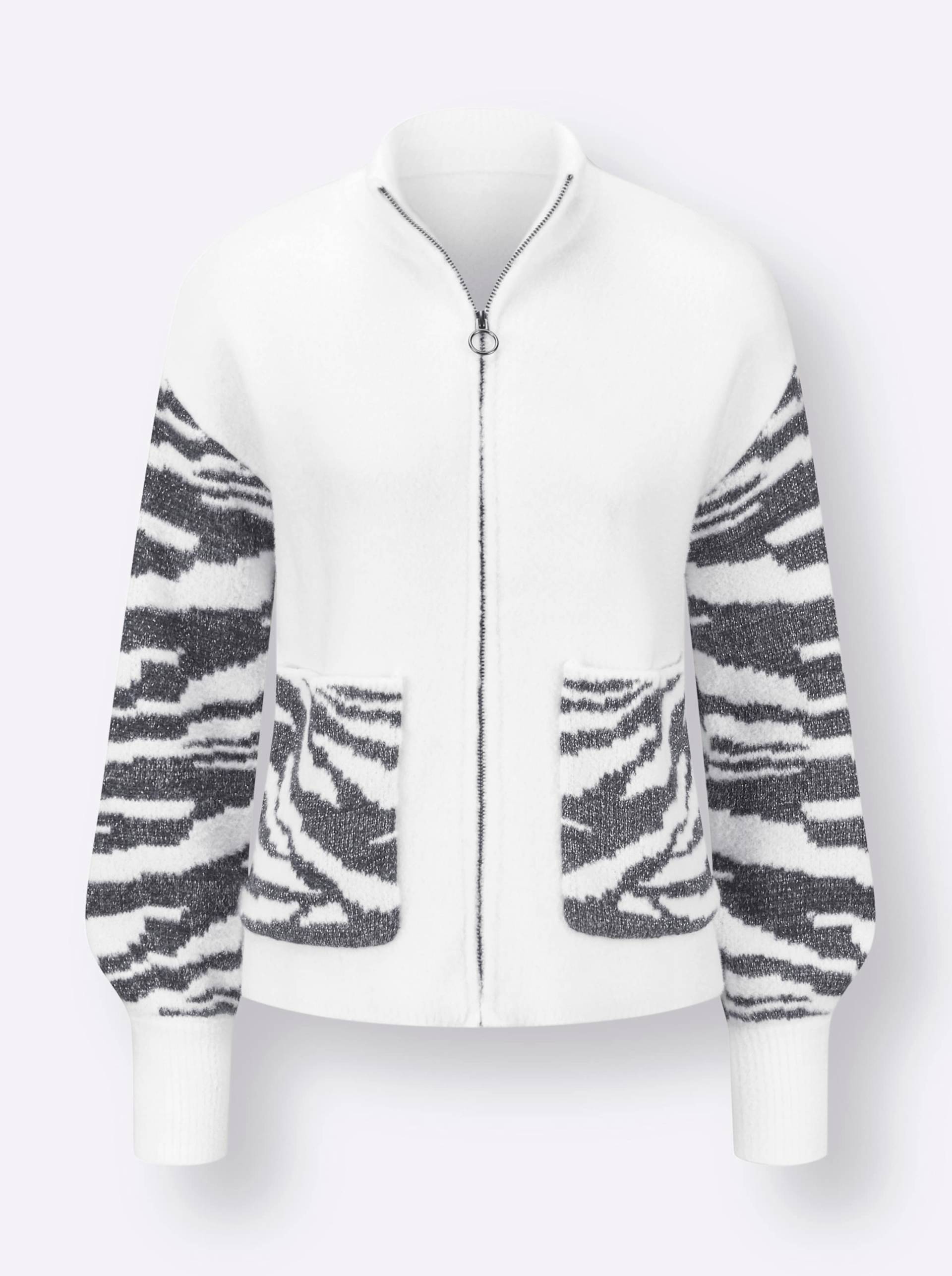 Jacquardstrickjacke Jacquardstrickjacke