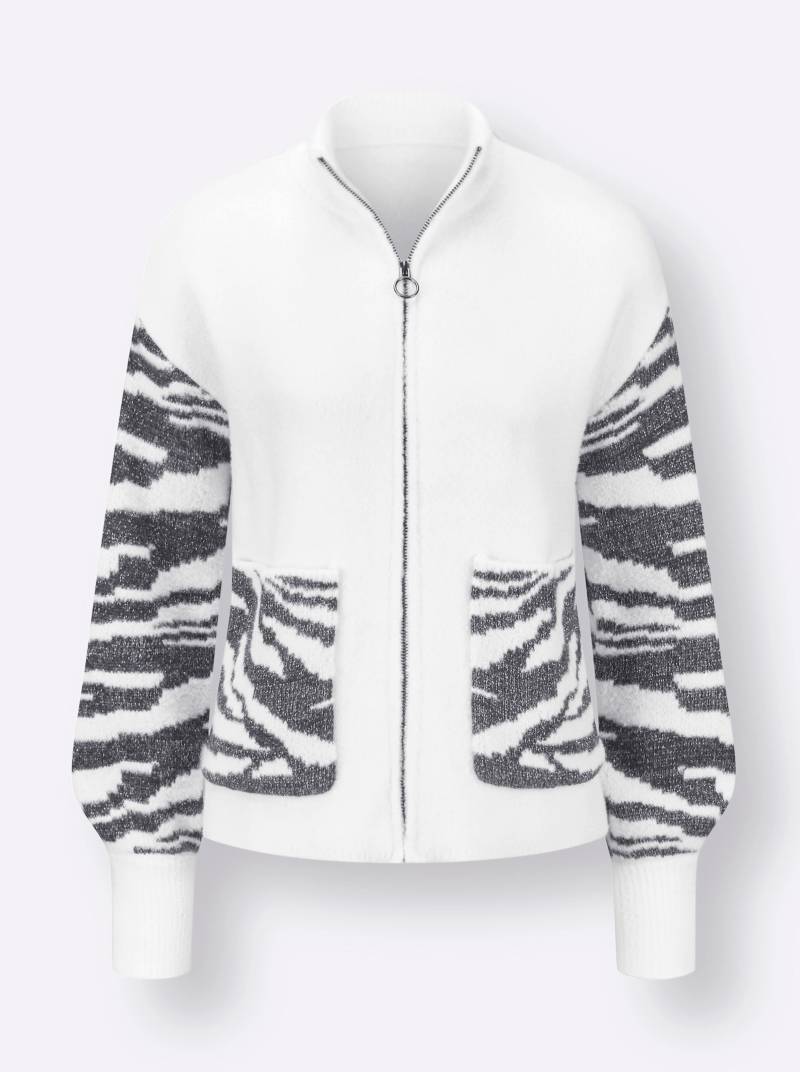 Jacquardstrickjacke