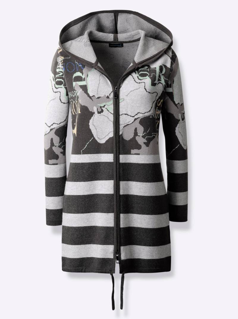 Jacquardstrickjacke