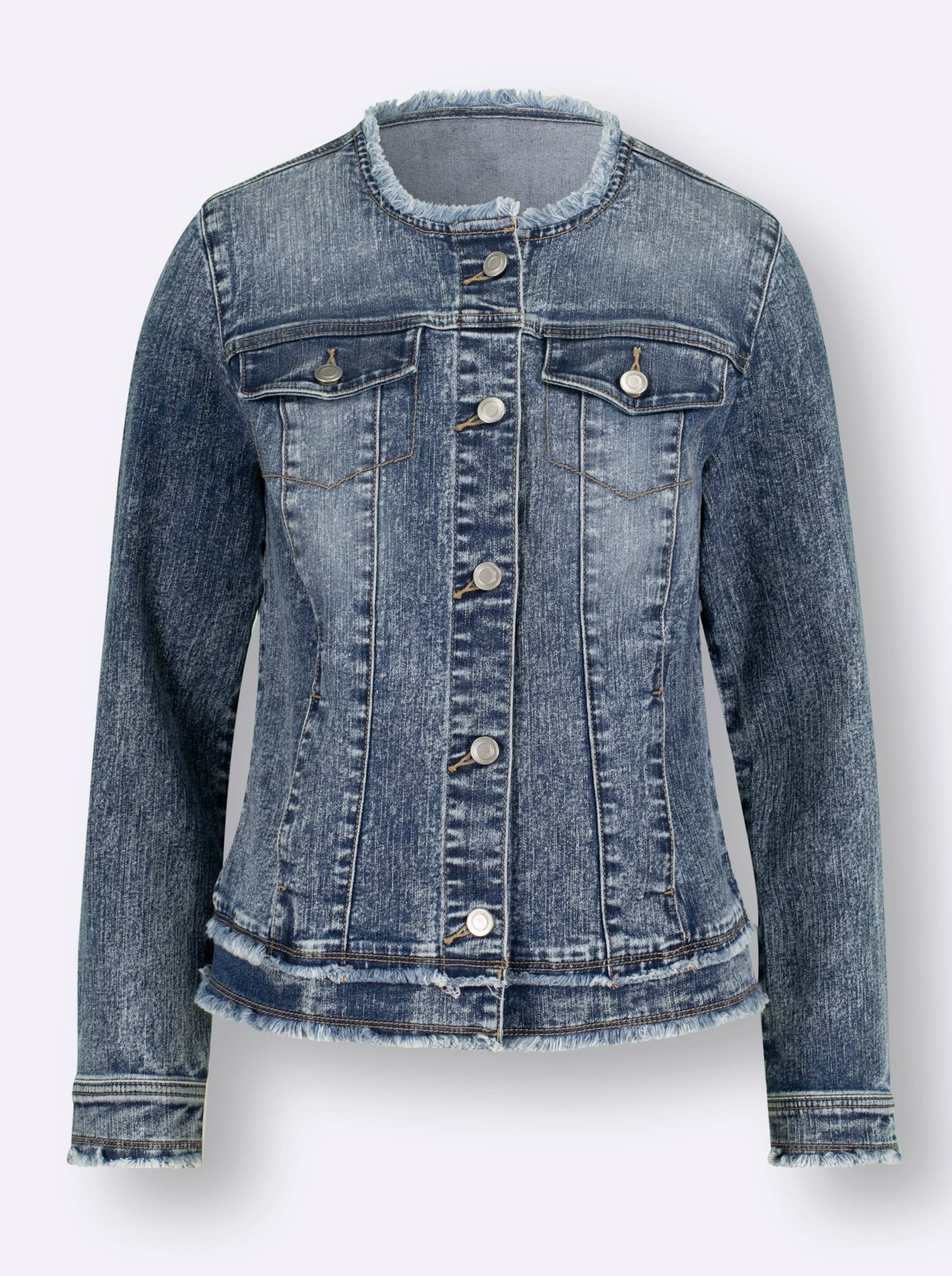 Jeans-Jacke in blue-stone-washed von heine