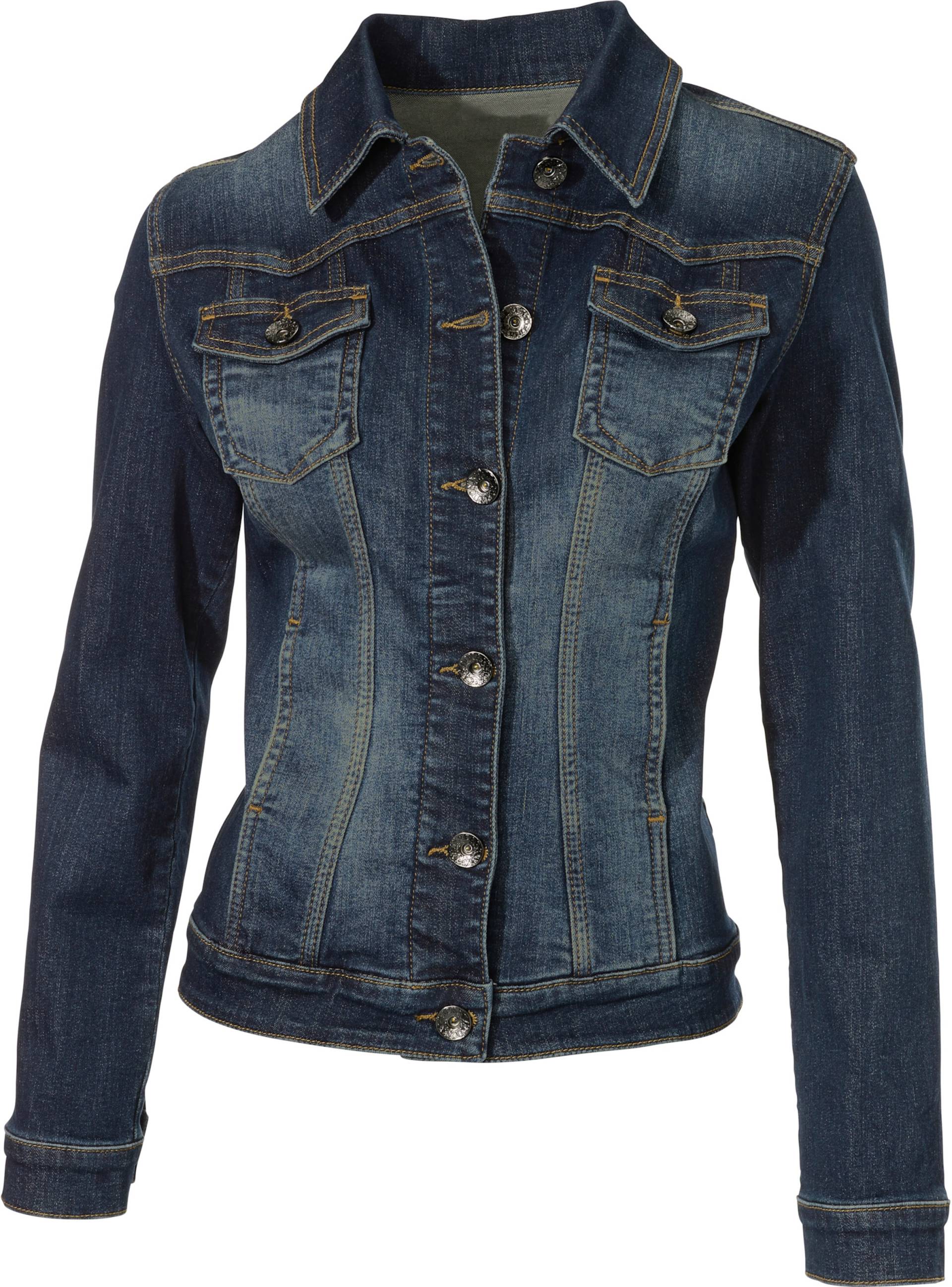 Jeans-Jacke in dark used von heine