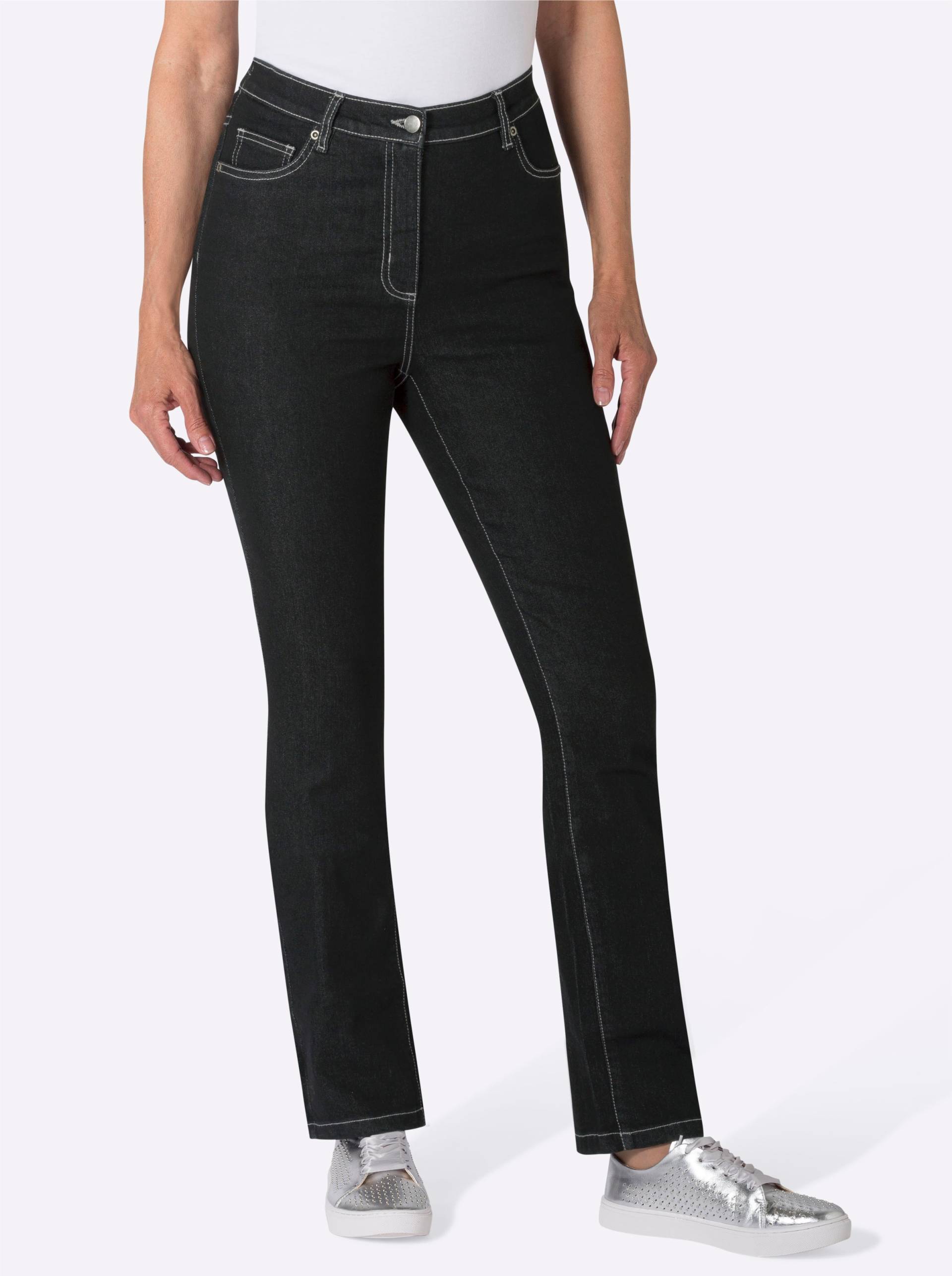 5-Pocket-Jeans in black-denim von heine