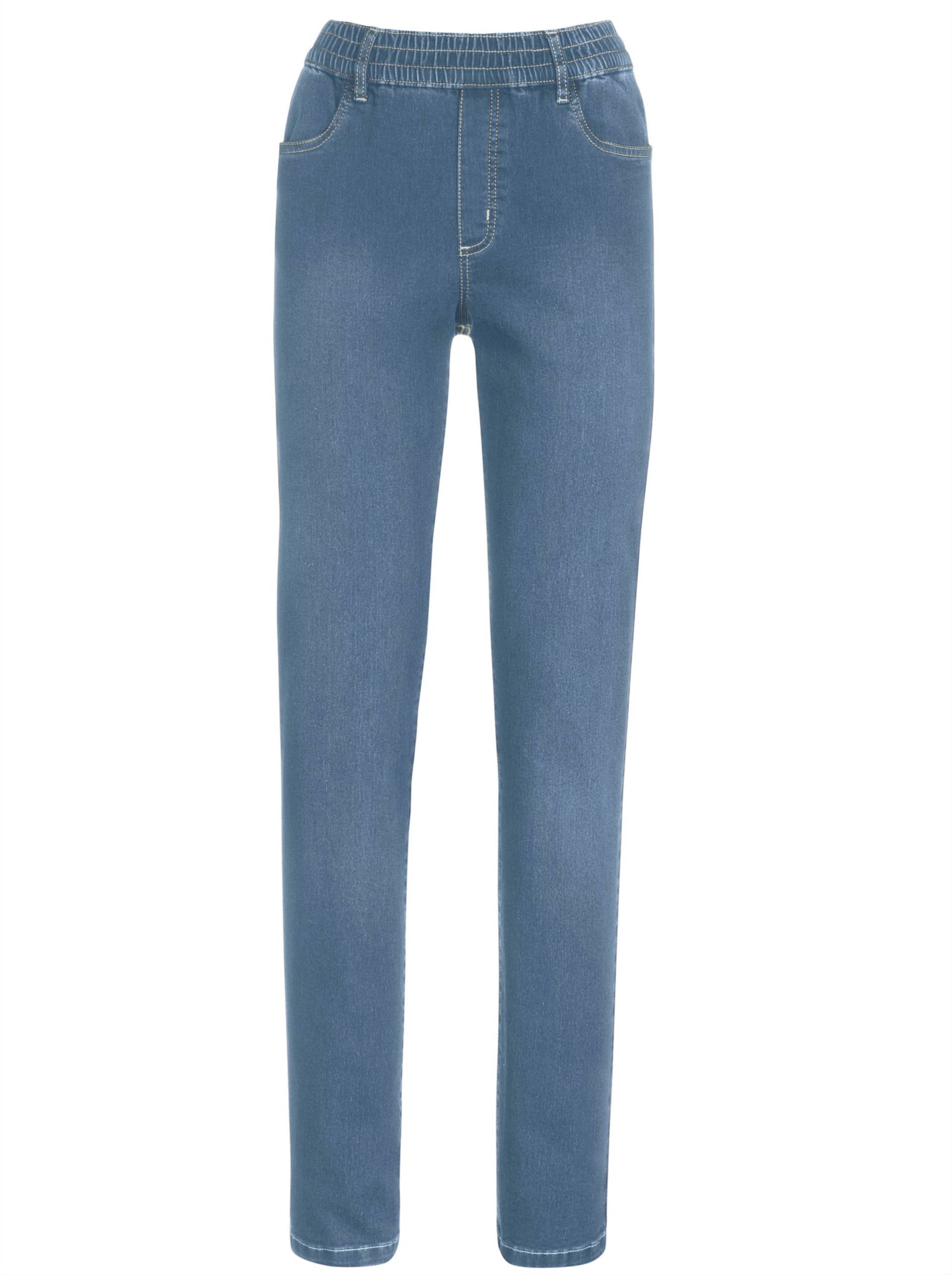 High-waist-Jeans in blue-bleached von heine