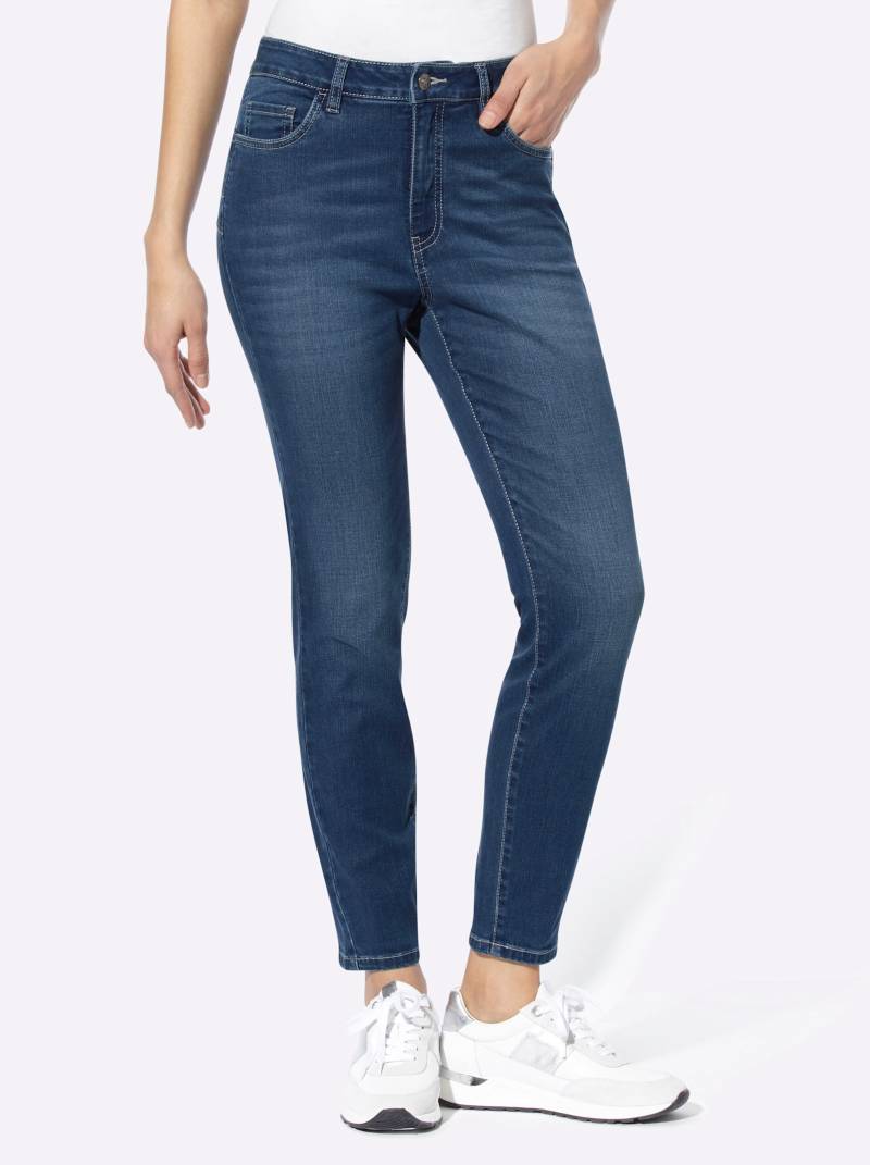 Jeans in blue-stone-washed von heine